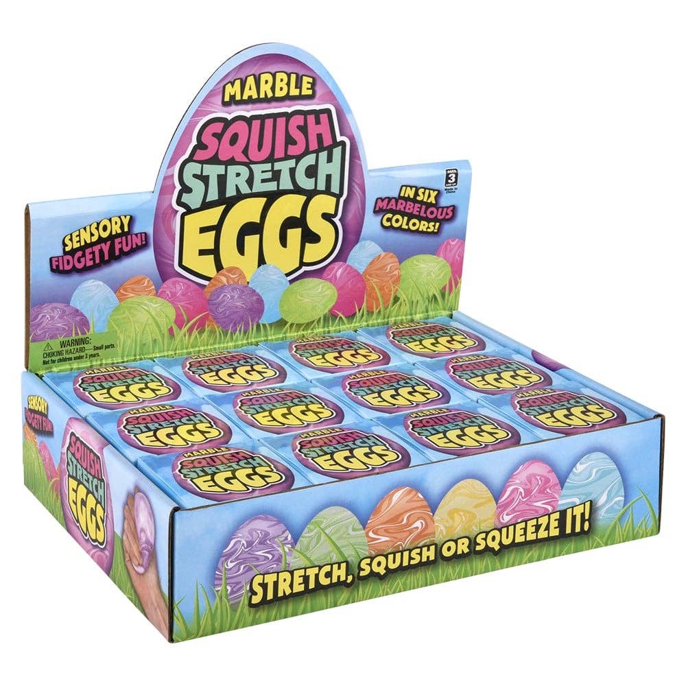2.5" Squish And Stretch Marbleized Easter Egg  - LLB Toys - Image 6