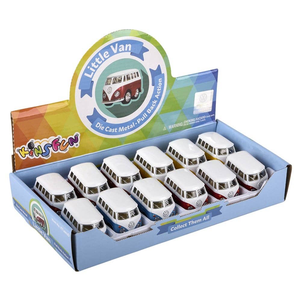 2" Diecast Pull Back VW Mini Bus LLB Car Toys - Image 8