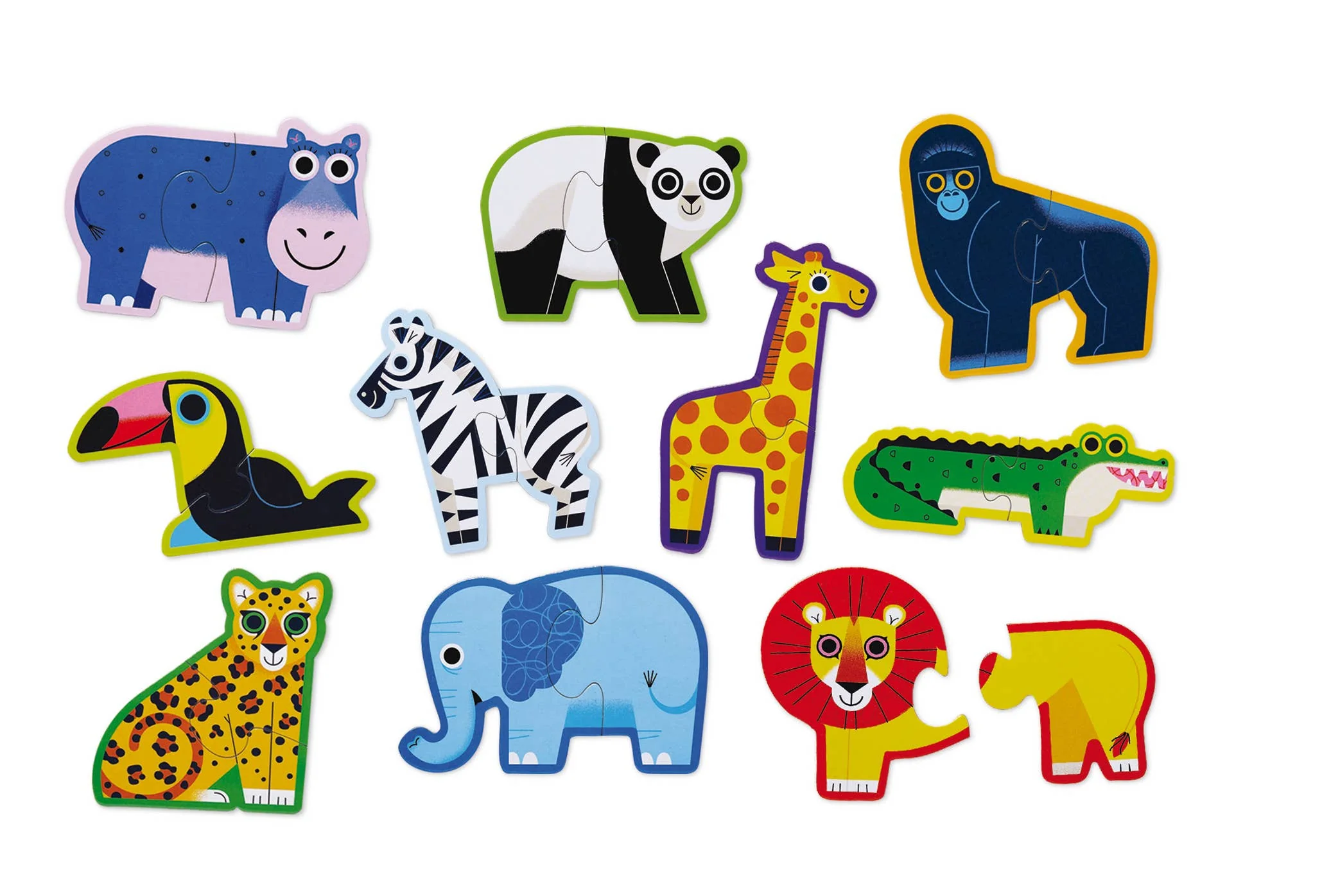 2-Piece Let's Begin Puzzle - Jungle - Image 2