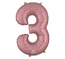 34" PKG SHAPE NUMBER ROSE GOLD - Image 3