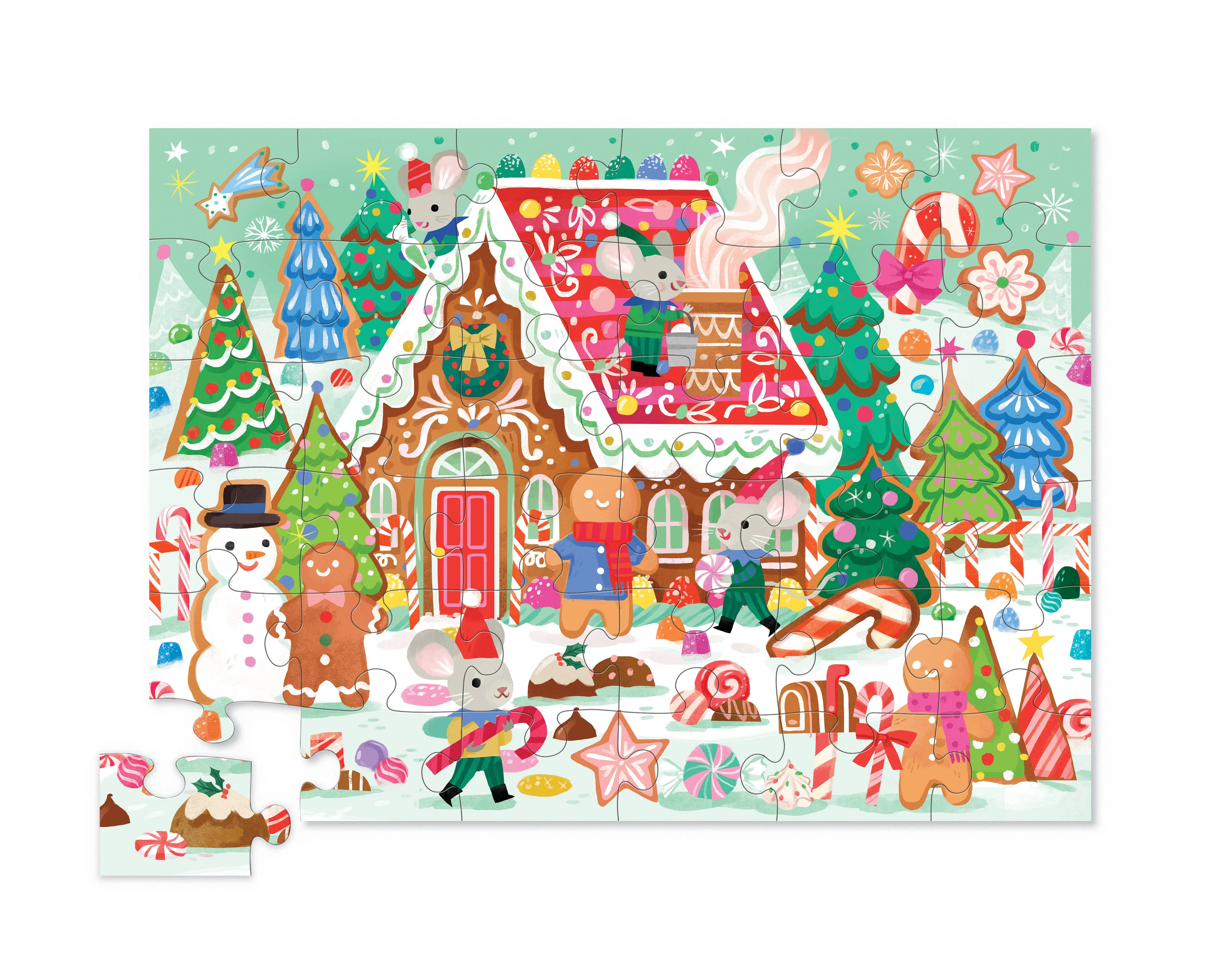 36-Piece Puzzle - Gingerbread House - Image 2