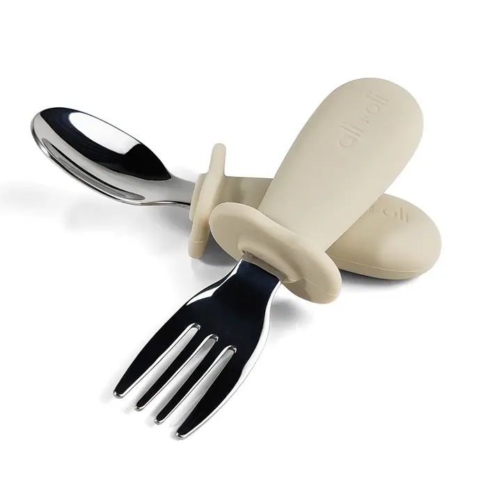 Ali+Oli Spoon & Fork Learning Set for Toddlers-6m+ - Image 3