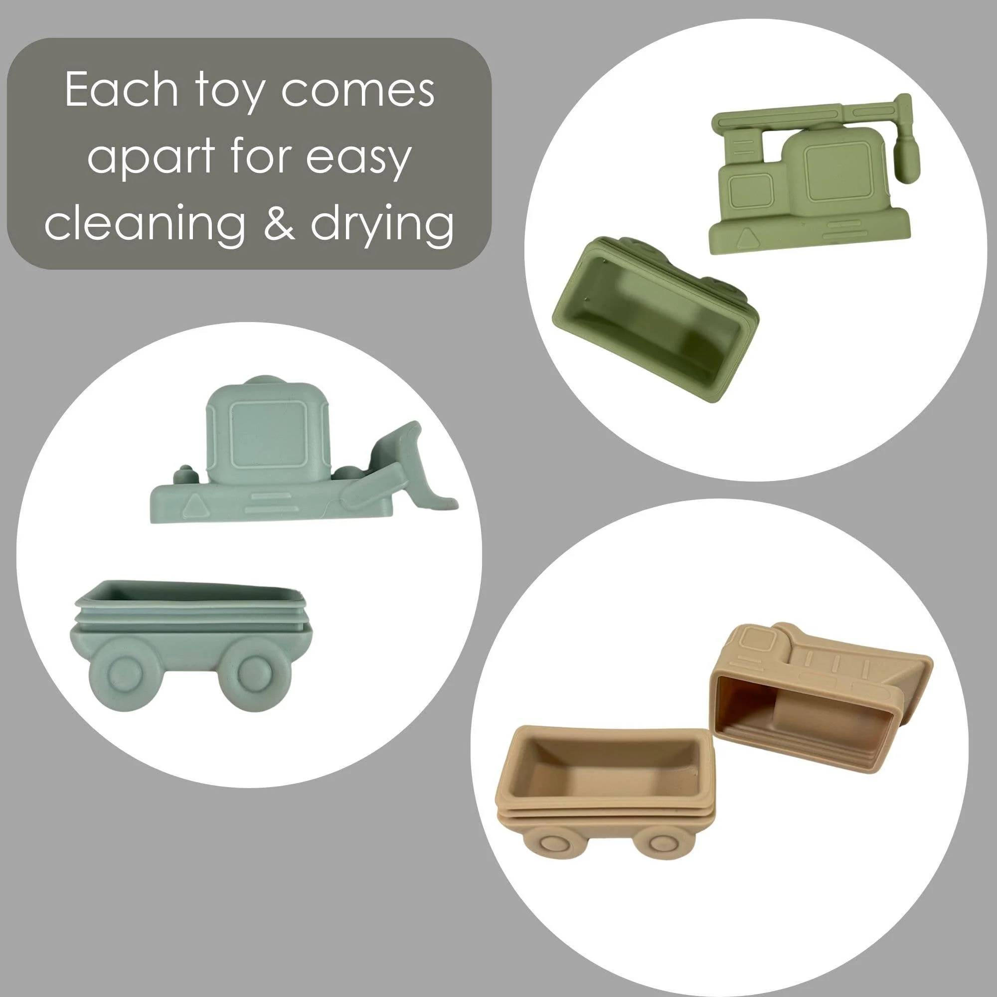 Ali+Oli Squirt Water Bath Toy Set (Construction) Mold Free - Image 10
