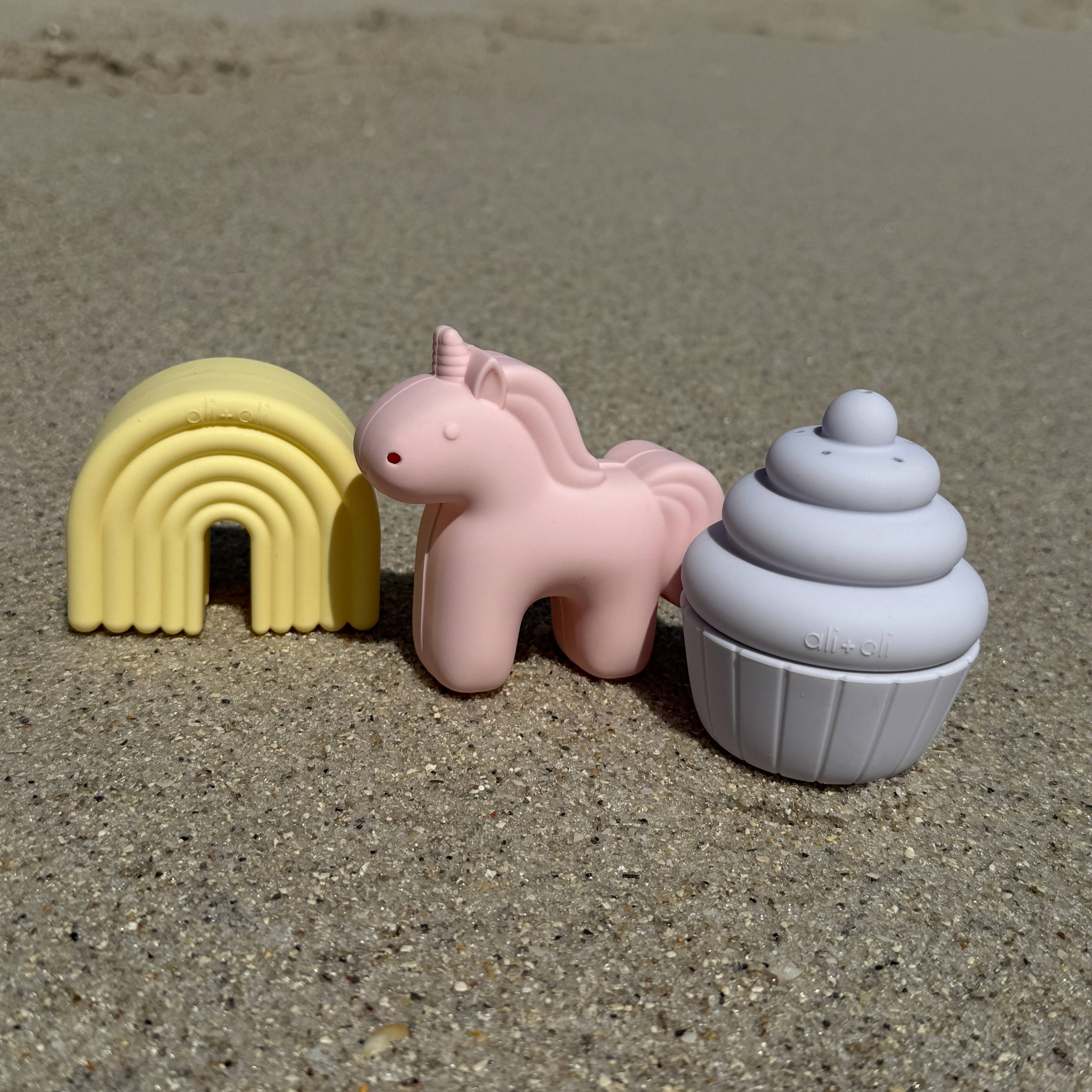 Ali+Oli Squirt Water Bath Toy Set (Unicorn Theme) Mold Free - Image 12