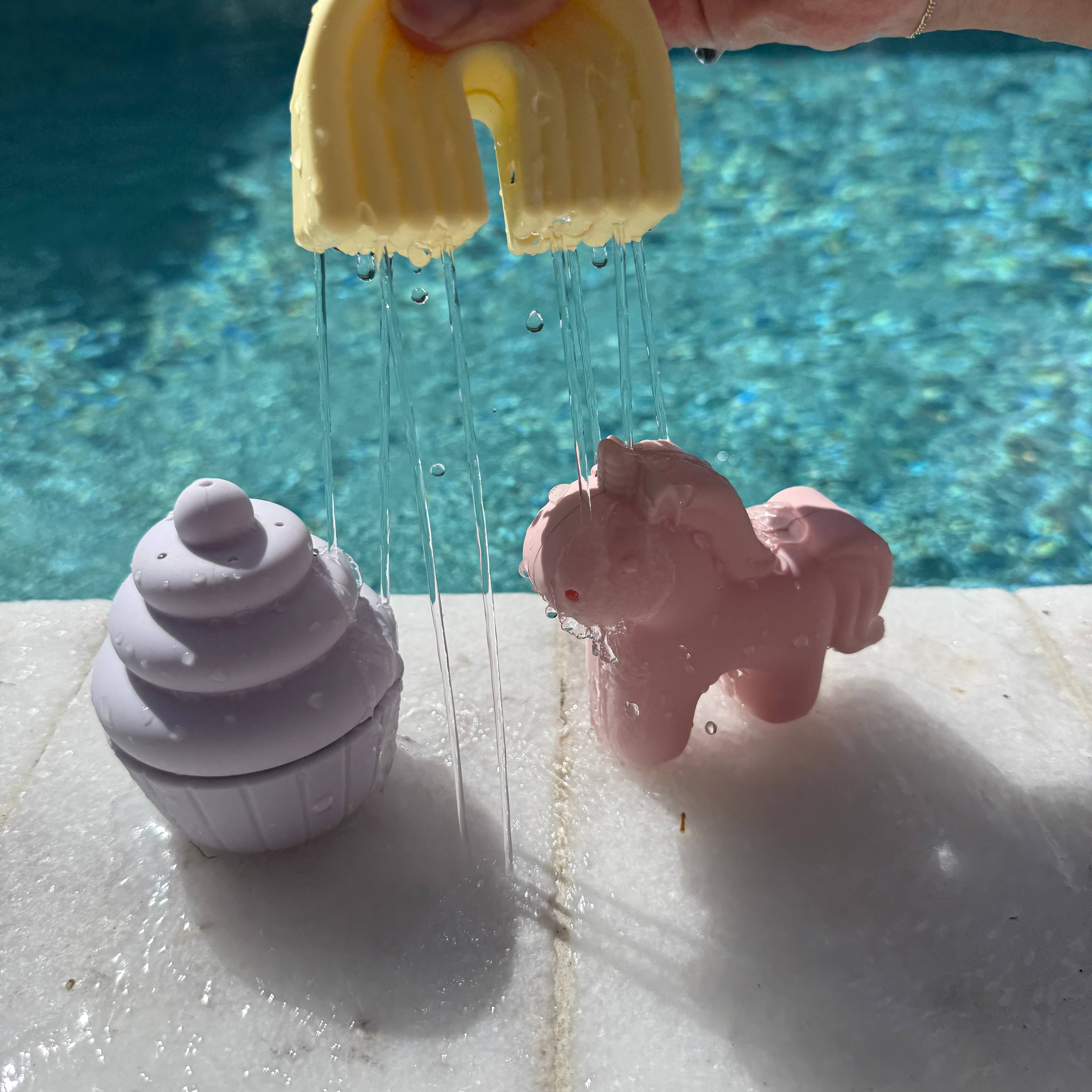 Ali+Oli Squirt Water Bath Toy Set (Unicorn Theme) Mold Free - Image 14