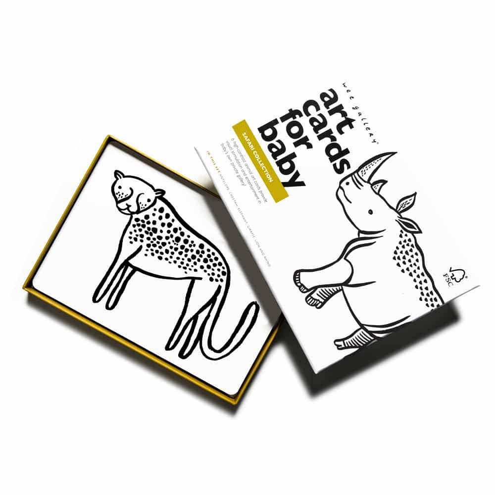 Art Cards for Baby - Safari Animals - Infant Flash Cards - Image 5
