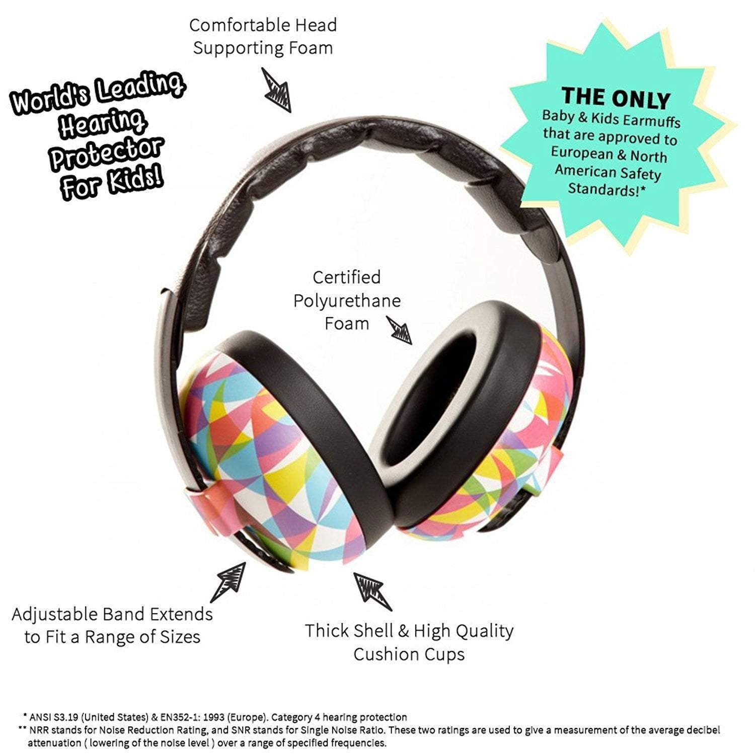 Baby Hearing Protection Earmuffs - Prints - Image 5