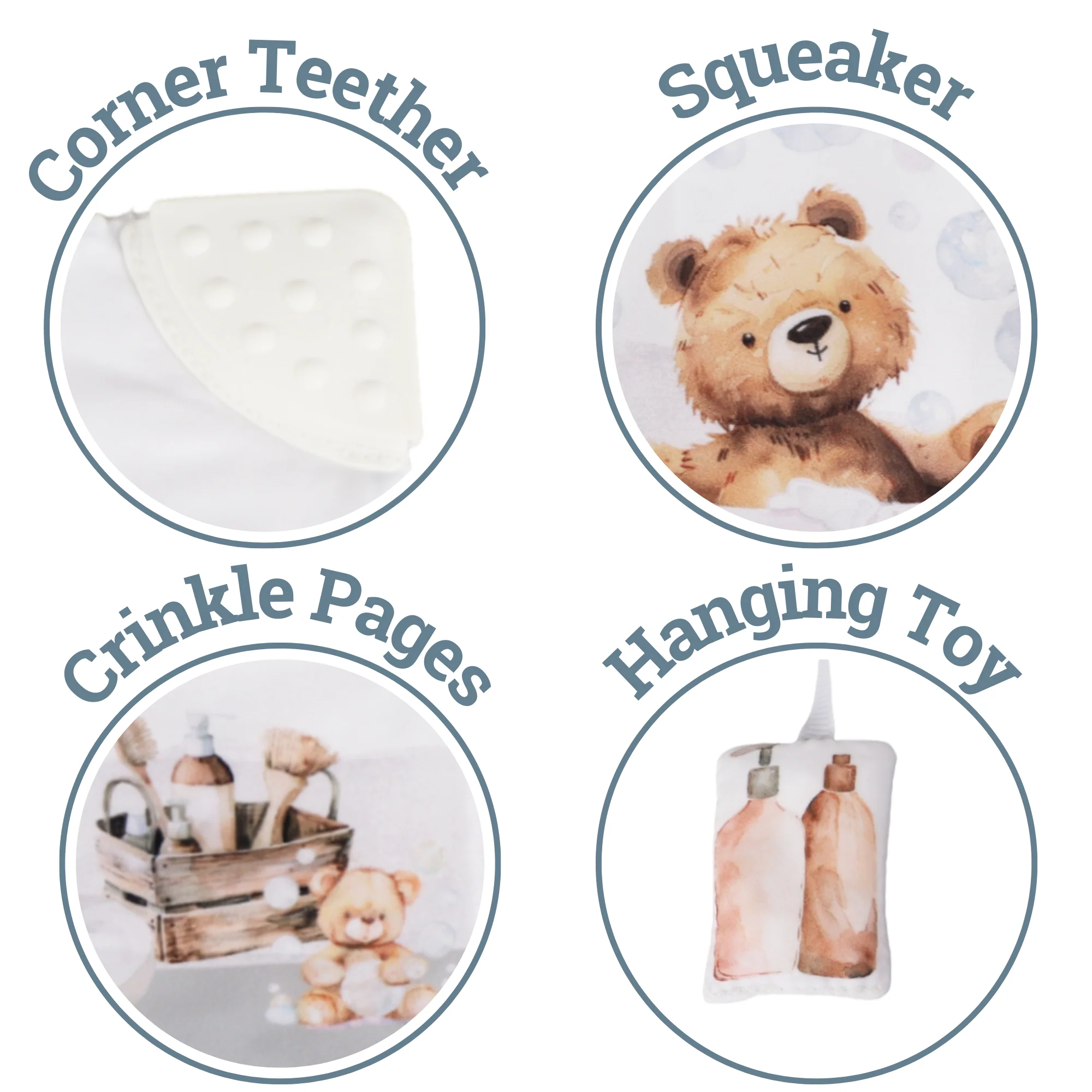 Bubble Bath – 10-Page Crinkle Cloth Book for Babies & Toddle - Image 3