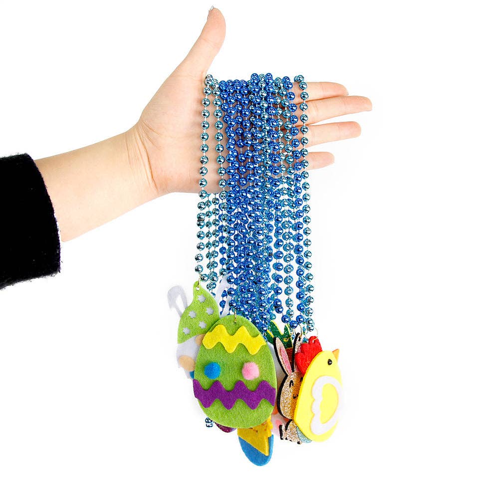 Children's Easter Bunny Necklace Colorful Egg Chain for Family Gatherings - Image 6