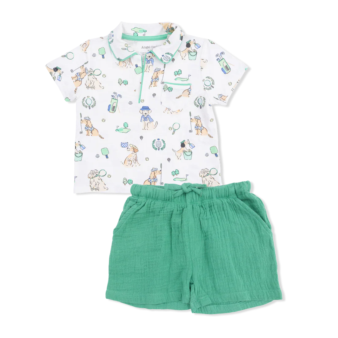 Country Club Dogs Neutral - Polo with Casual Short