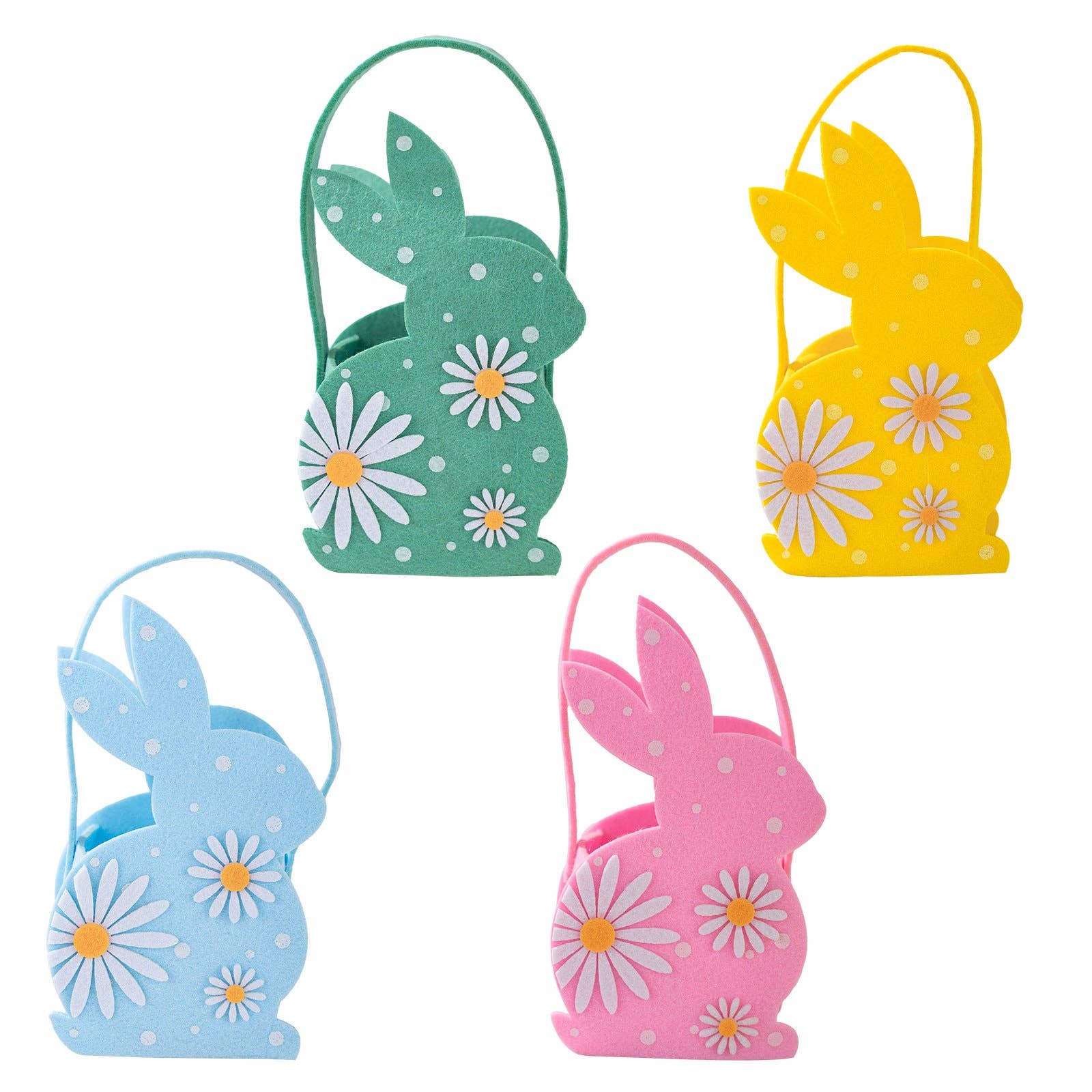 Easter Bunny 3D Felt Basket Cute Rabbit Tote Bag - Image 8