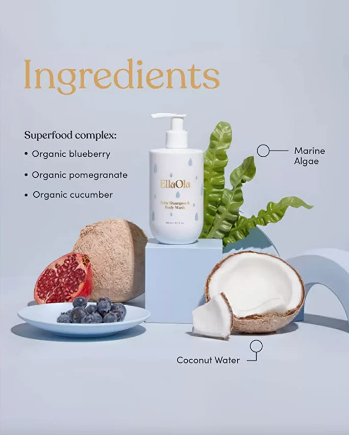 EllaOla Superfood Baby Shampoo & Body Wash - Image 2