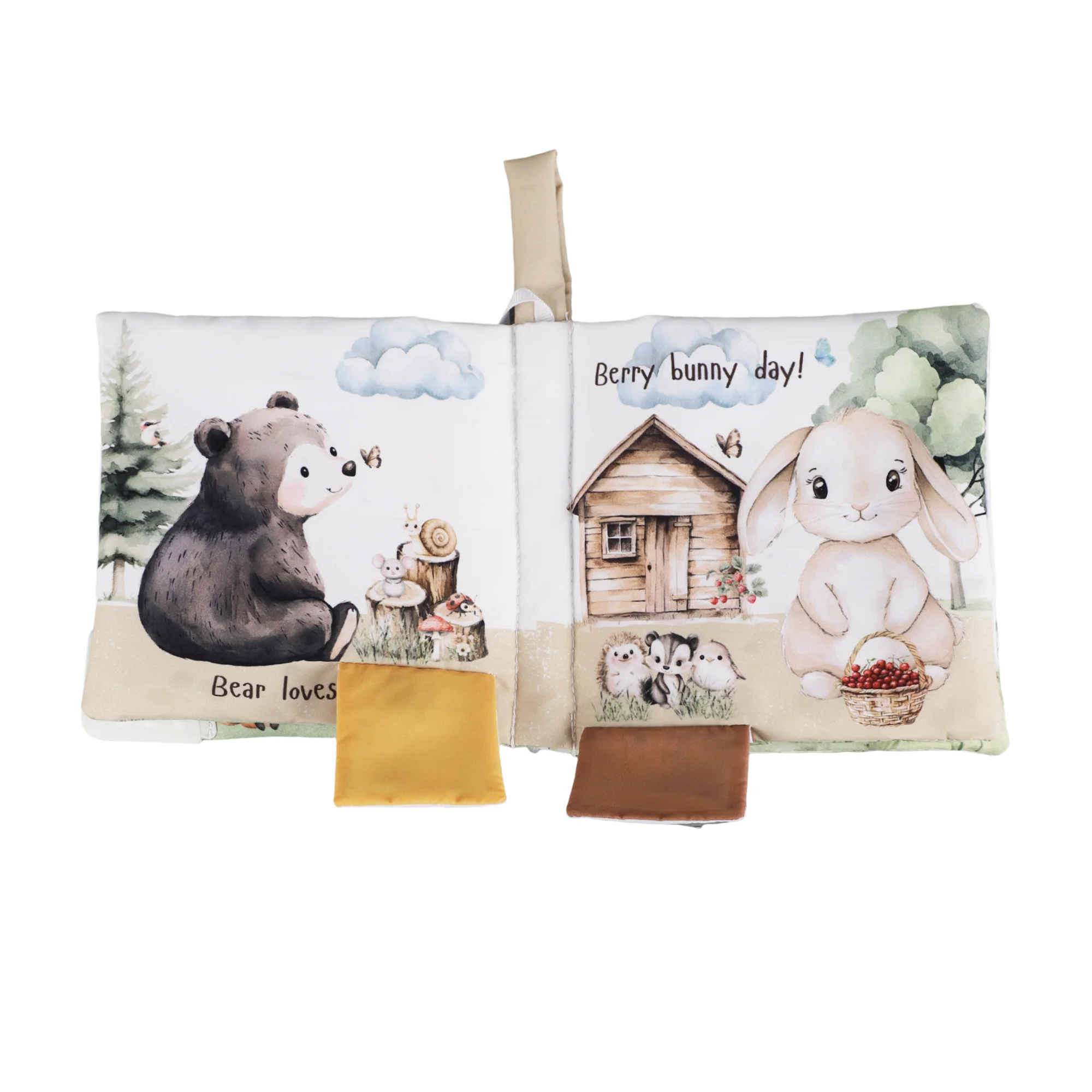 Forest Friends – 10-Page Crinkle Cloth Book for Toddlers - Image 5
