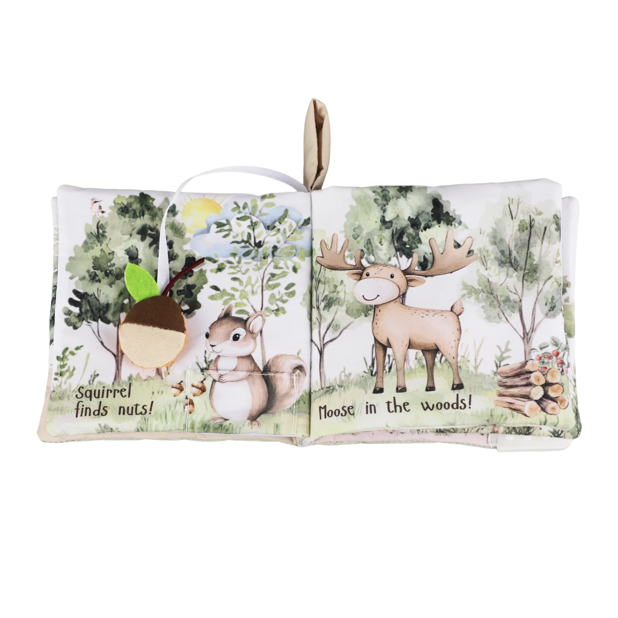 Forest Friends – 10-Page Crinkle Cloth Book for Toddlers - Image 6