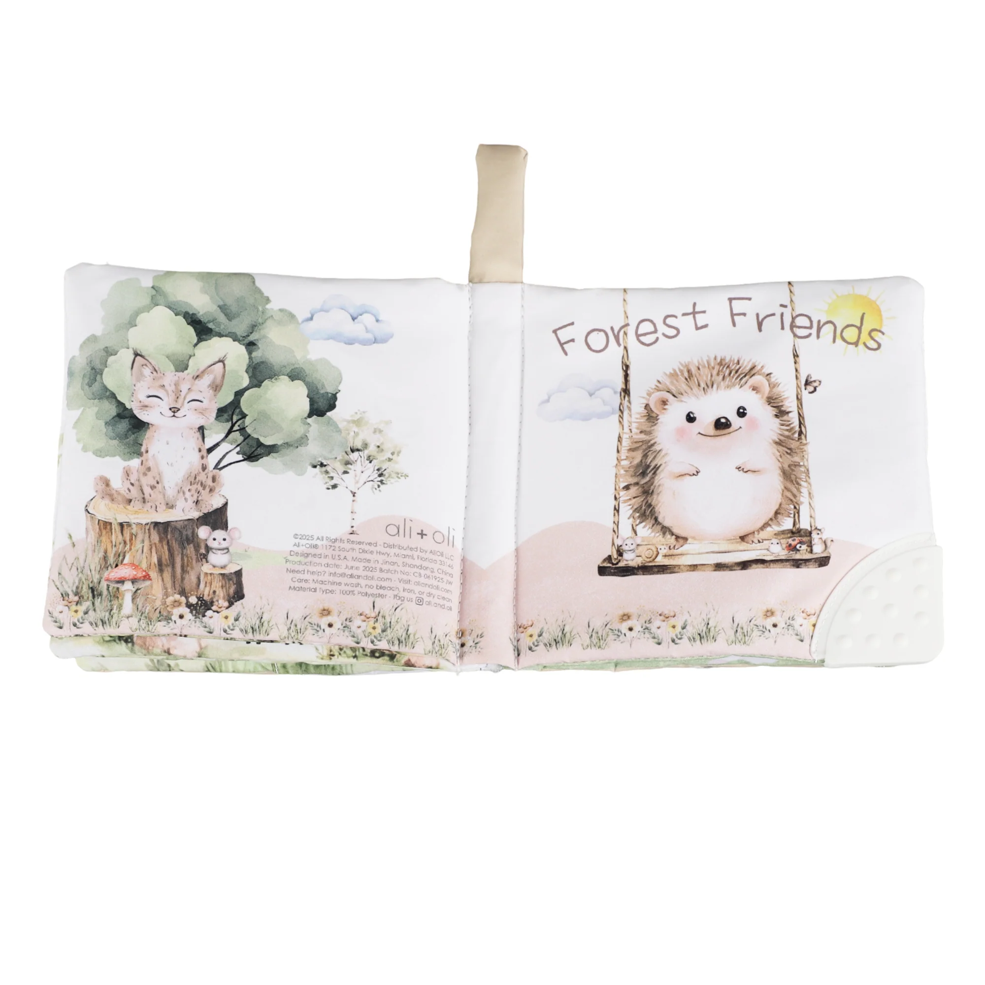 Forest Friends – 10-Page Crinkle Cloth Book for Toddlers - Image 8