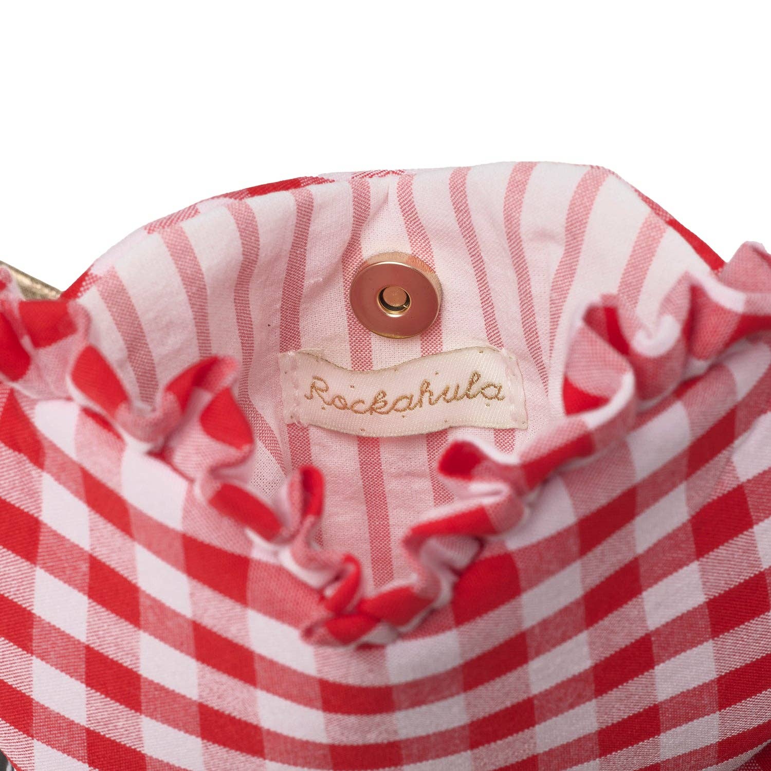 Gingham Ruffle Love Heart Bag - Image 2