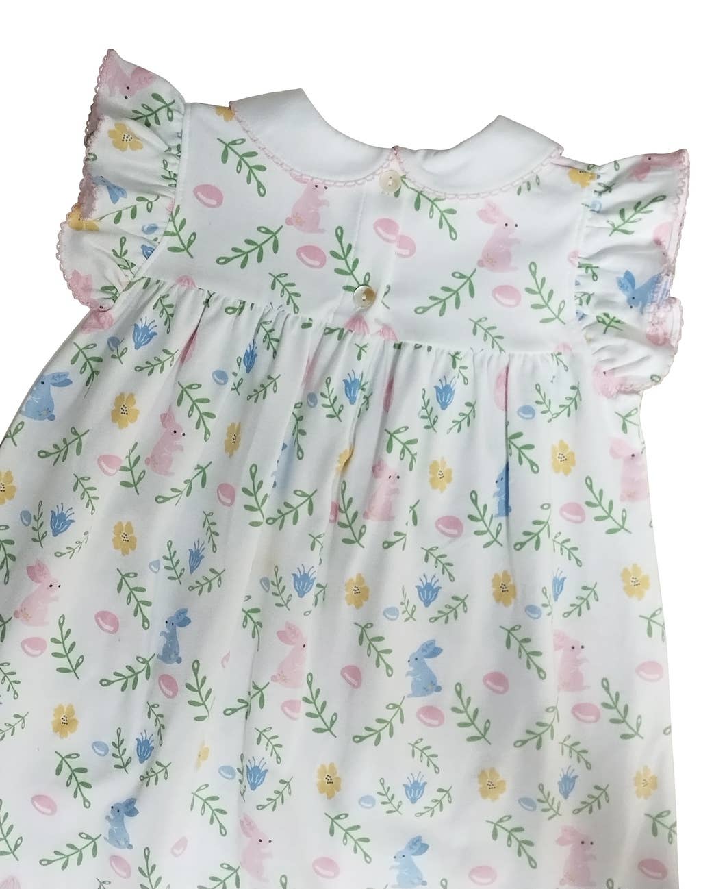 Girl's Float dress Easter floral with Bunnies - Image 4