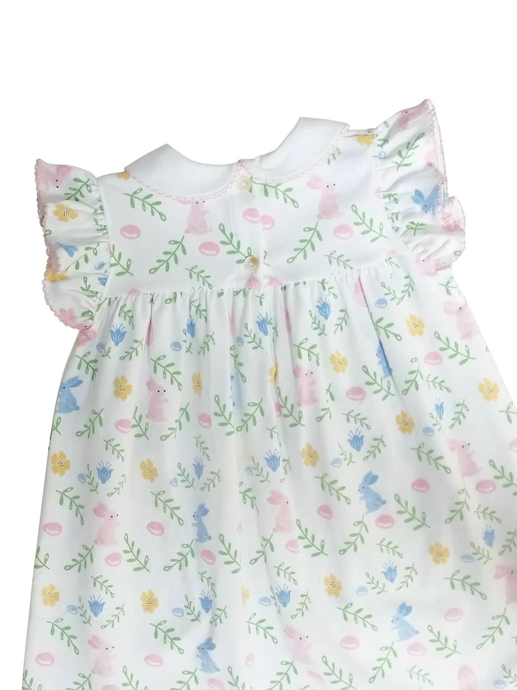 Girl's Float dress Easter floral with Bunnies - Image 5