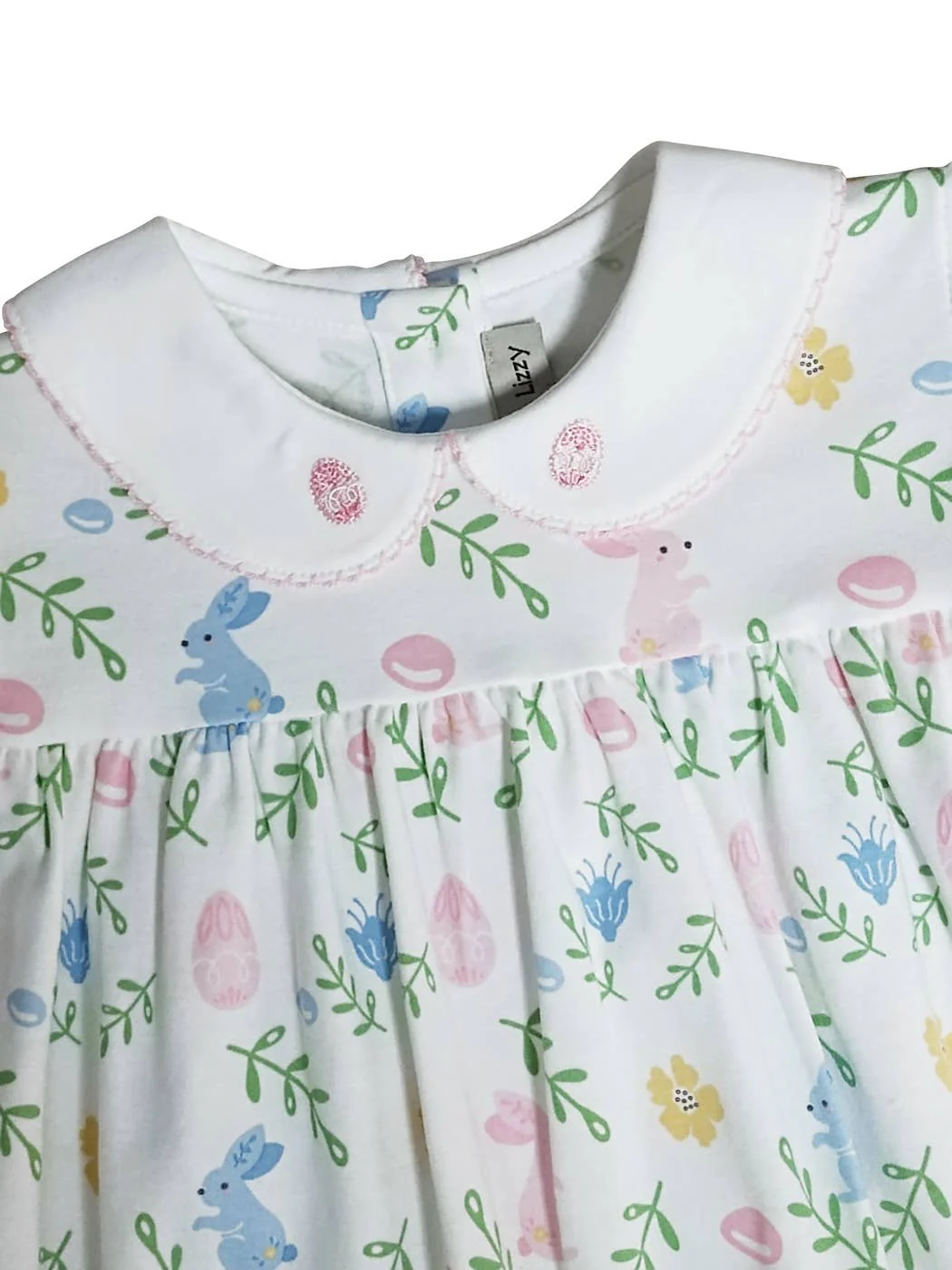 Girl's Float dress Easter floral with Bunnies - Image 7