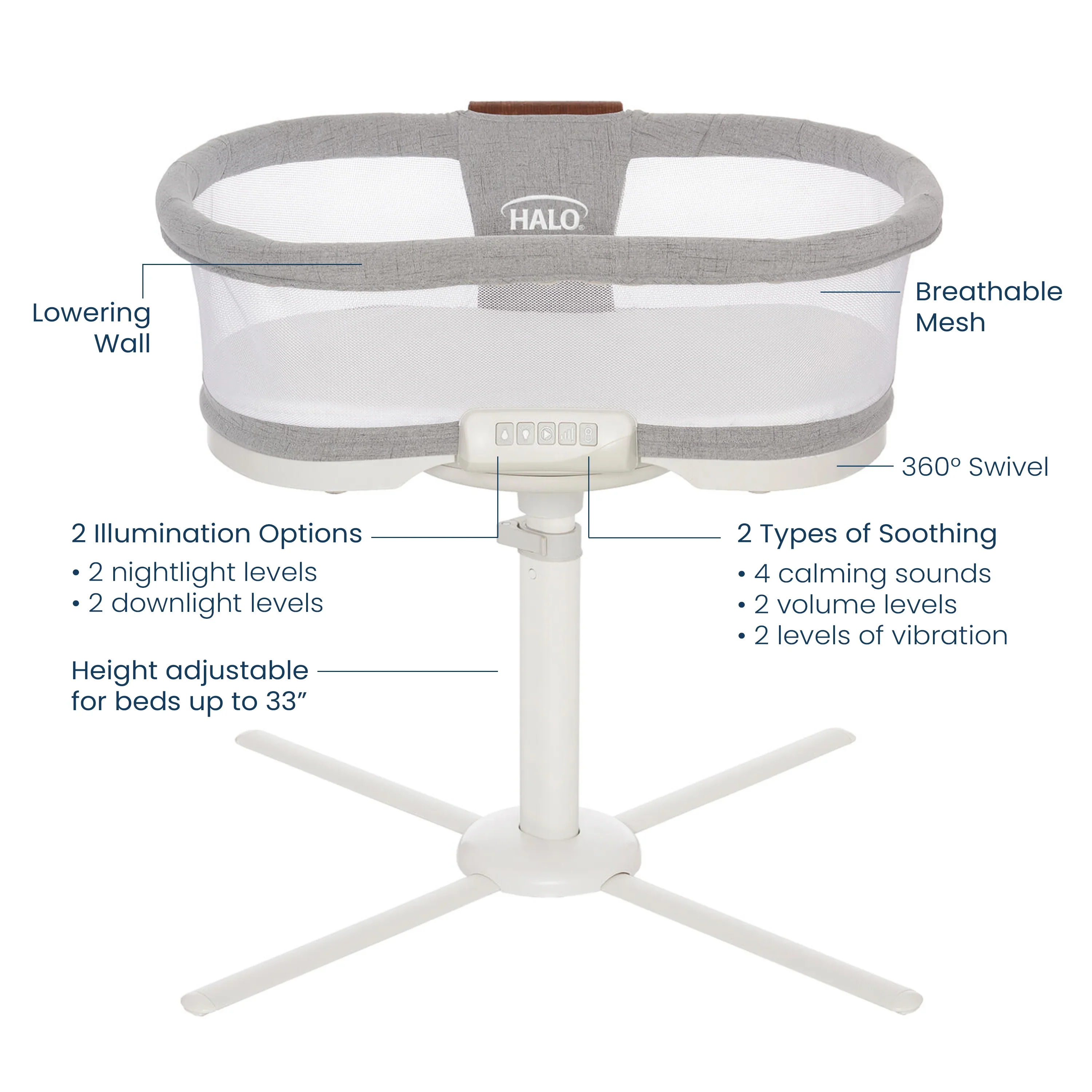 BassiNest® Luxe Swivel Sleeper Bassinet - Image 3
