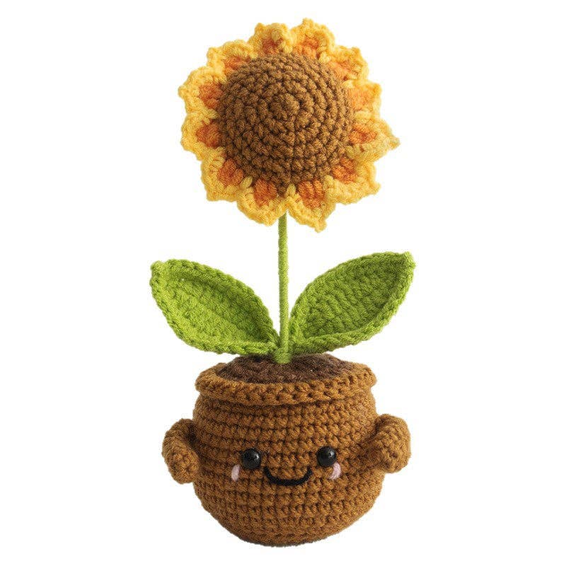 Handmade Knitted Potted Plants Cotton Desk Decor - Image 20