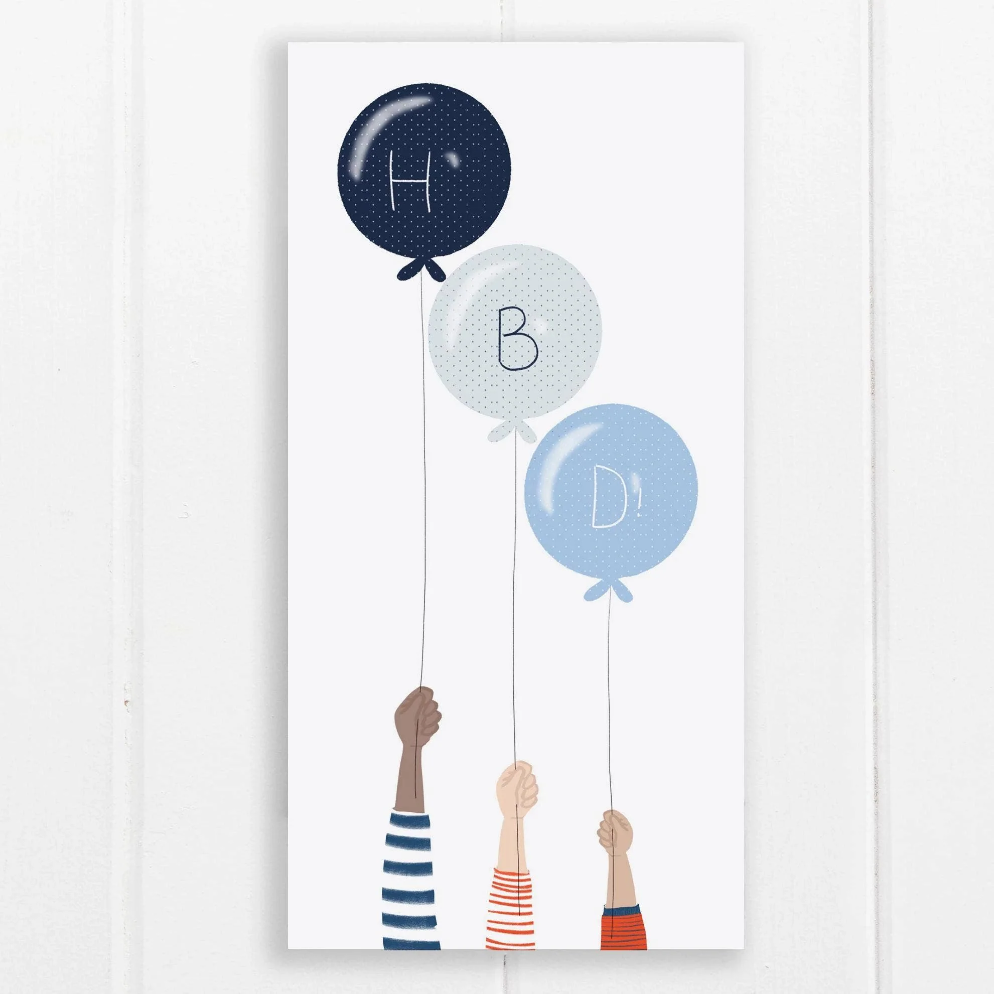 HBD Balloon - Long Card - Image 2