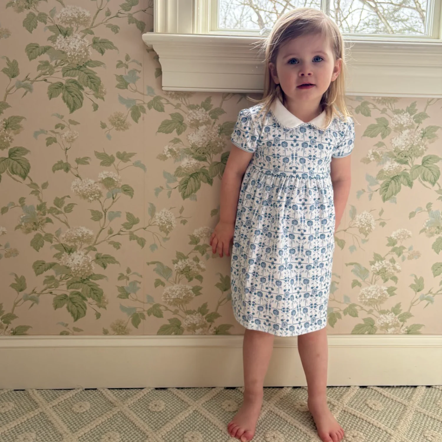 Hydrangeas Sally Play Dress - Image 3