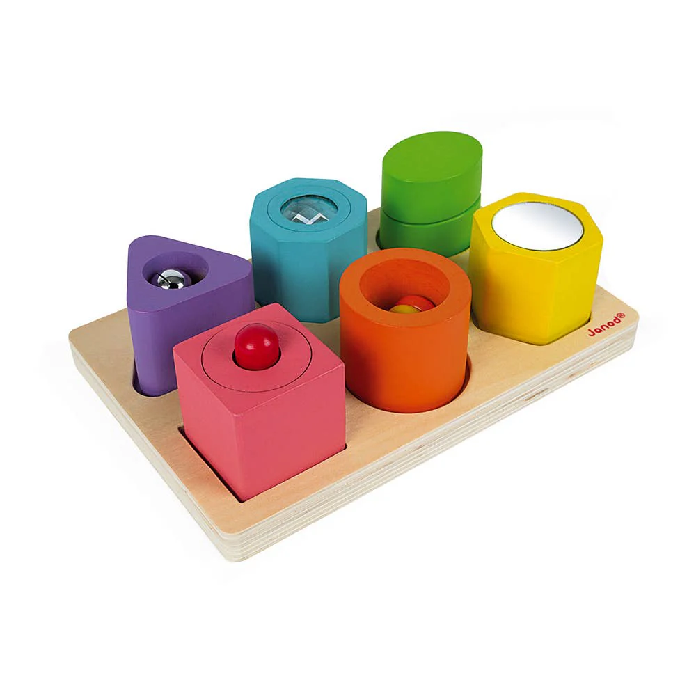 I Wood | Shapes & Sounds | 6 Block Puzzle | 12 Months+ - Image 3