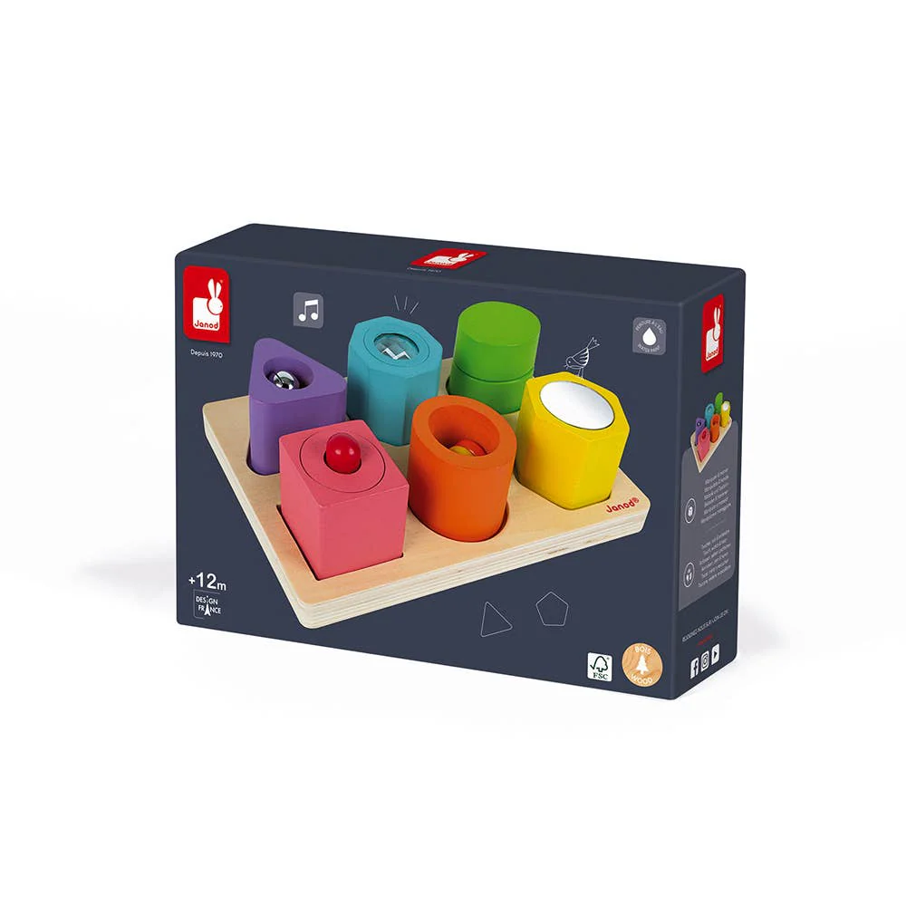 I Wood | Shapes & Sounds | 6 Block Puzzle | 12 Months+ - Image 7