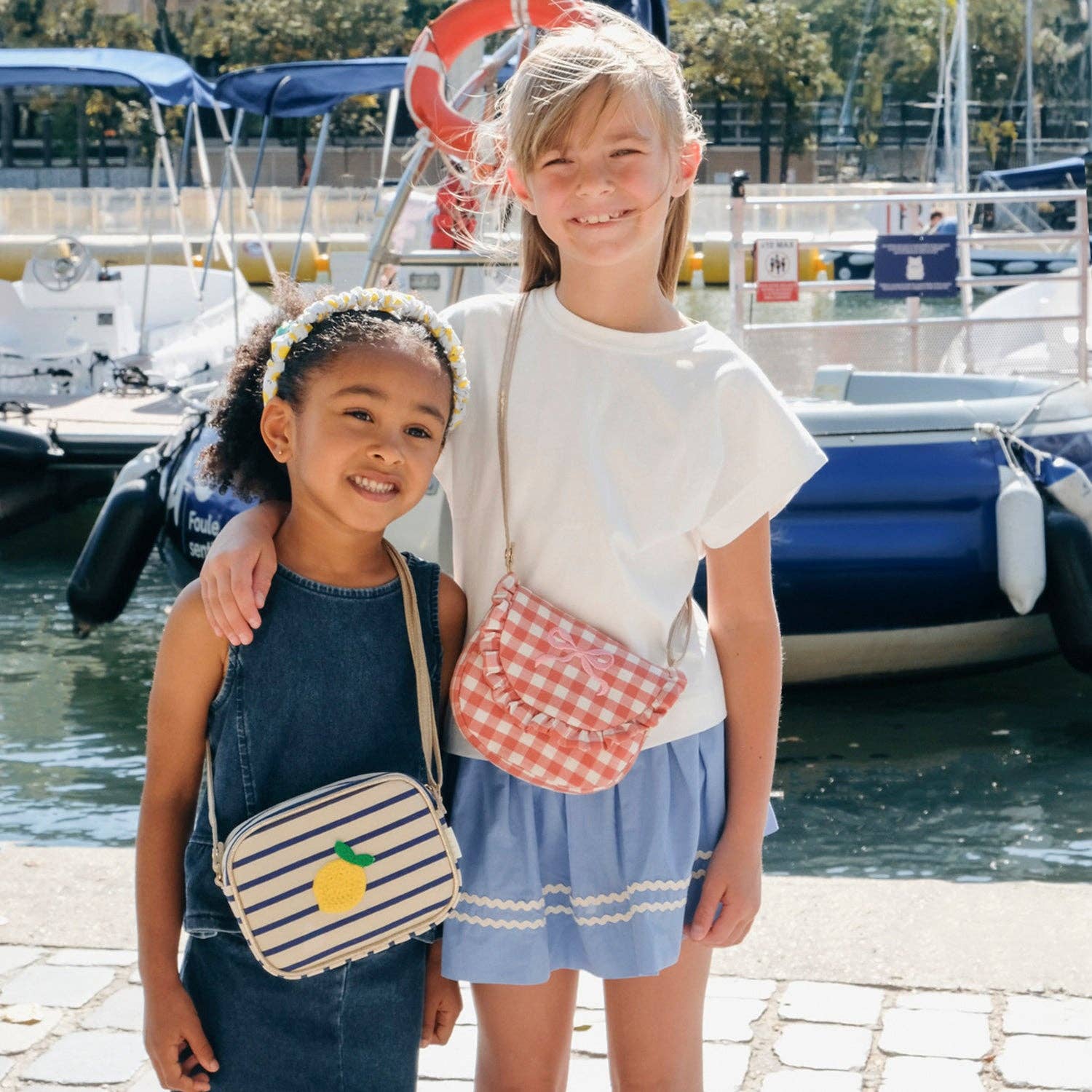 Lemon Drop Stripy Bag - Image 2