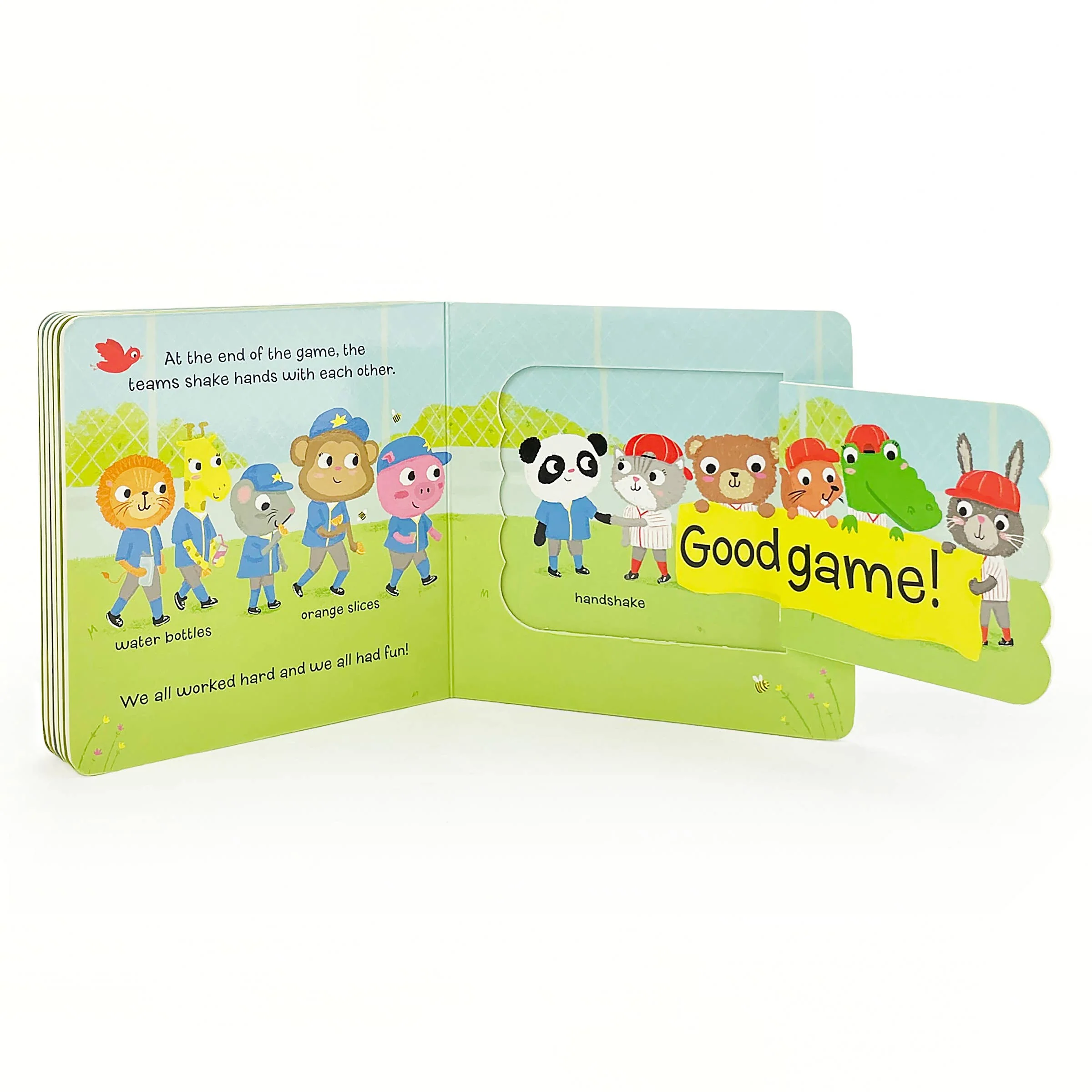 Let's Play Baseball Lift-a-Flap Sports Board Book - Image 5