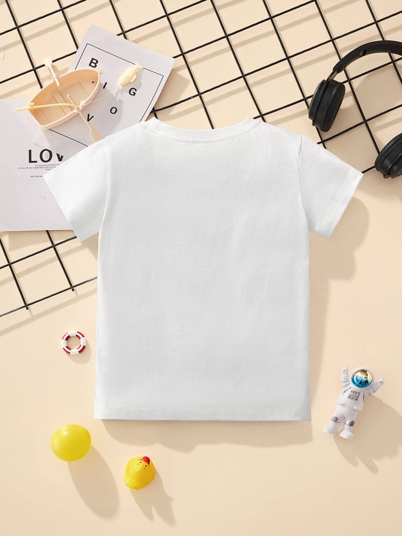 Little Bitty Boys' Summer T-Shirt Animal Cartoon Moisture-Wicking Casual Style - Image 3