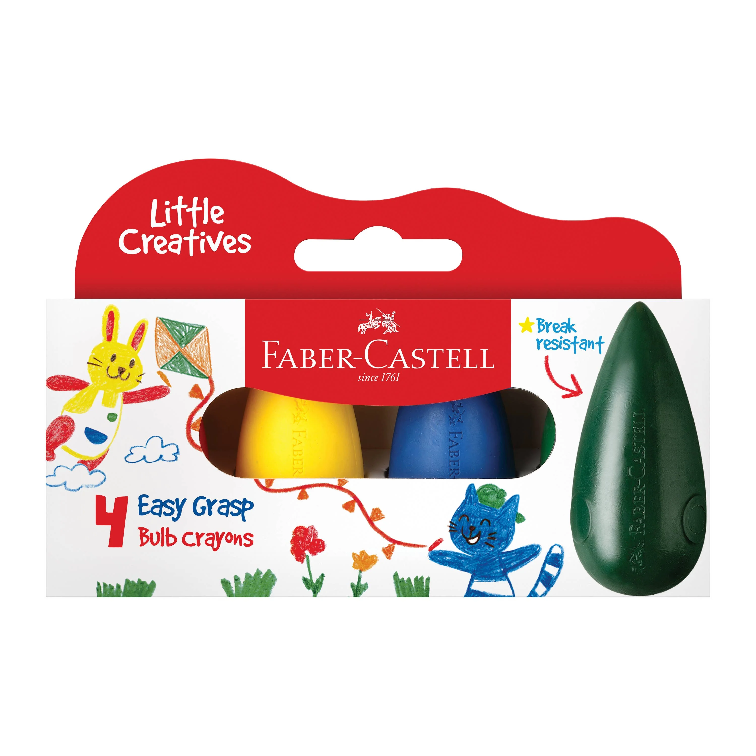 Little Creatives Easy Grasp Bulb Crayons Set of 4 - Image 3