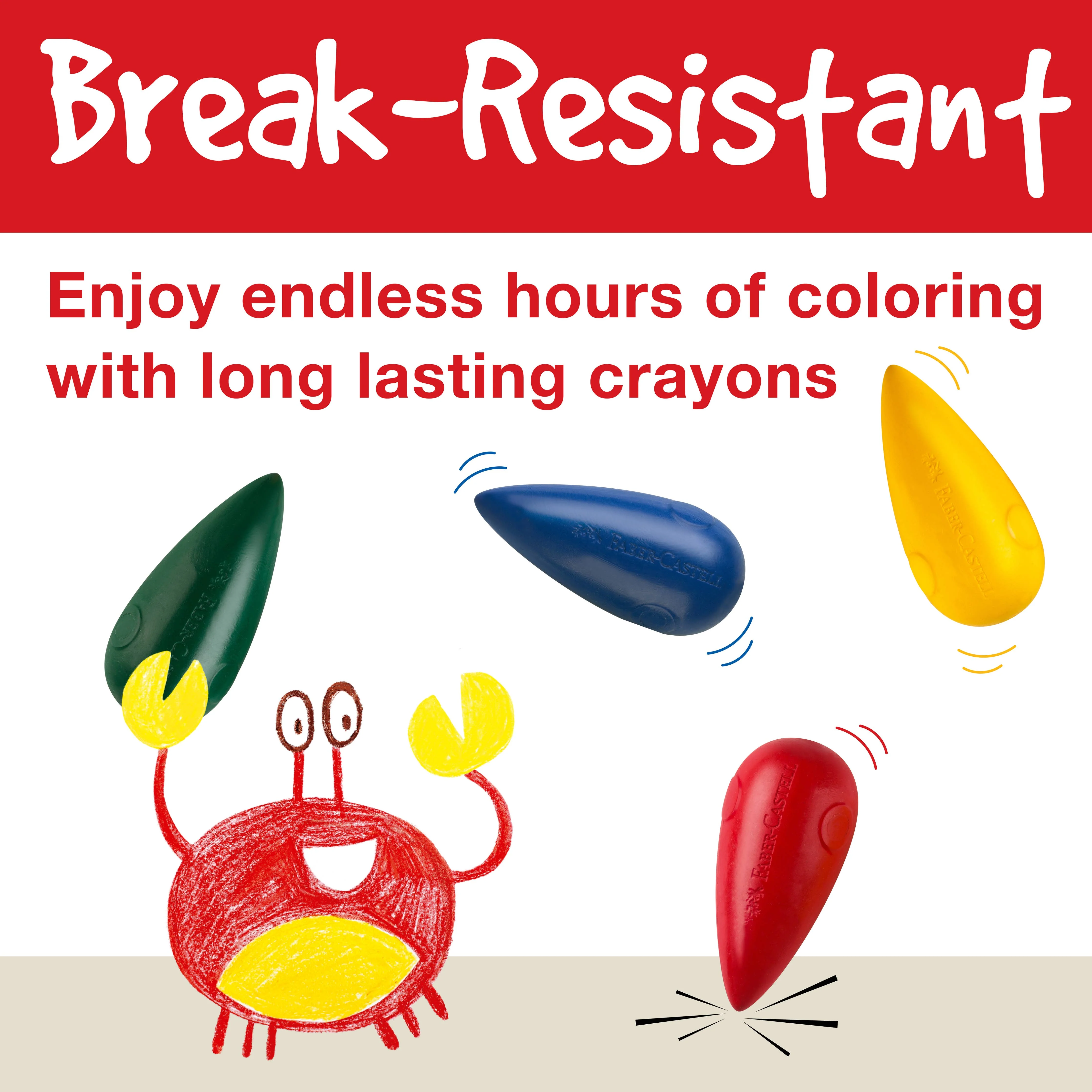 Little Creatives Easy Grasp Bulb Crayons Set of 4 - Image 5
