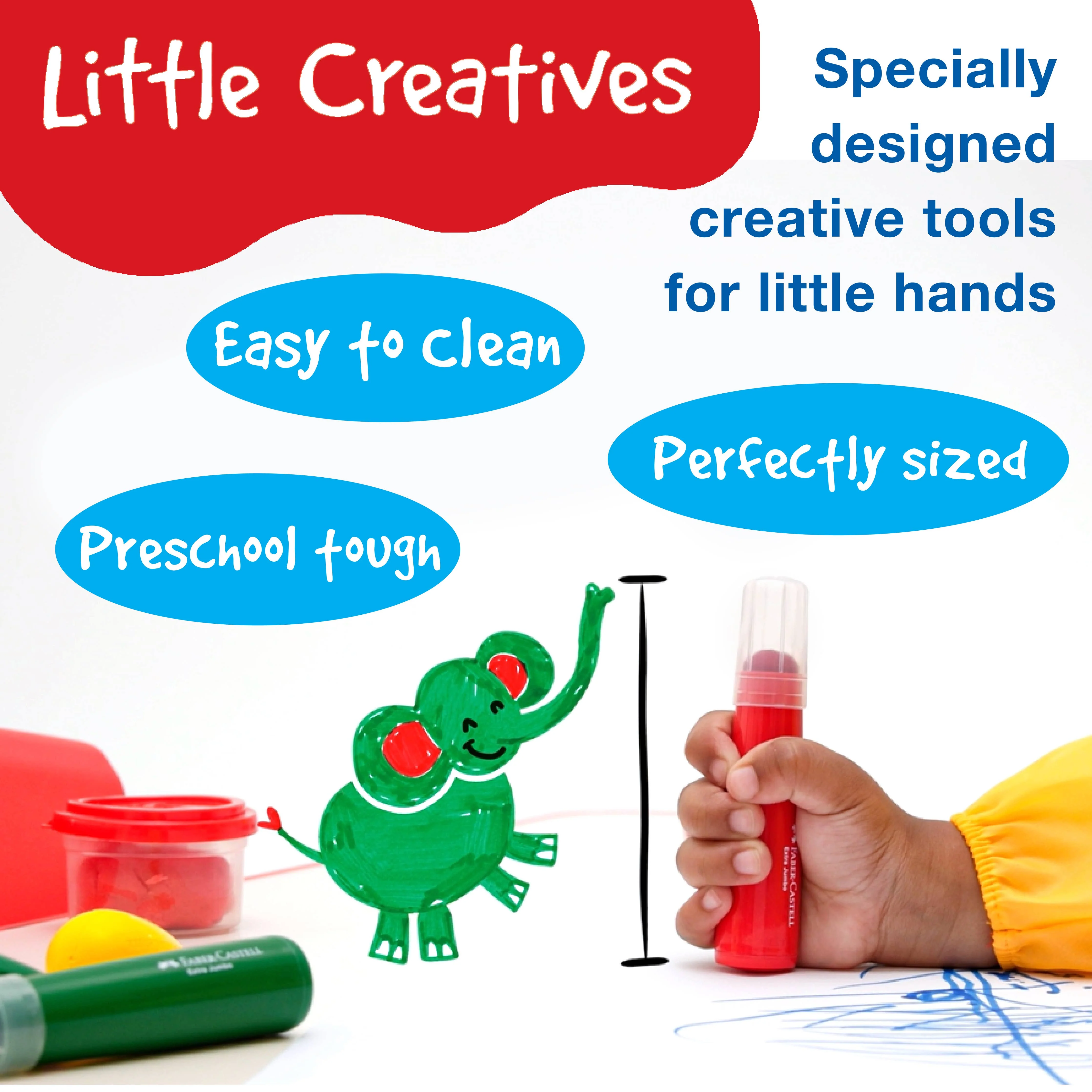 Little Creatives Easy Grasp Bulb Crayons Set of 4 - Image 7
