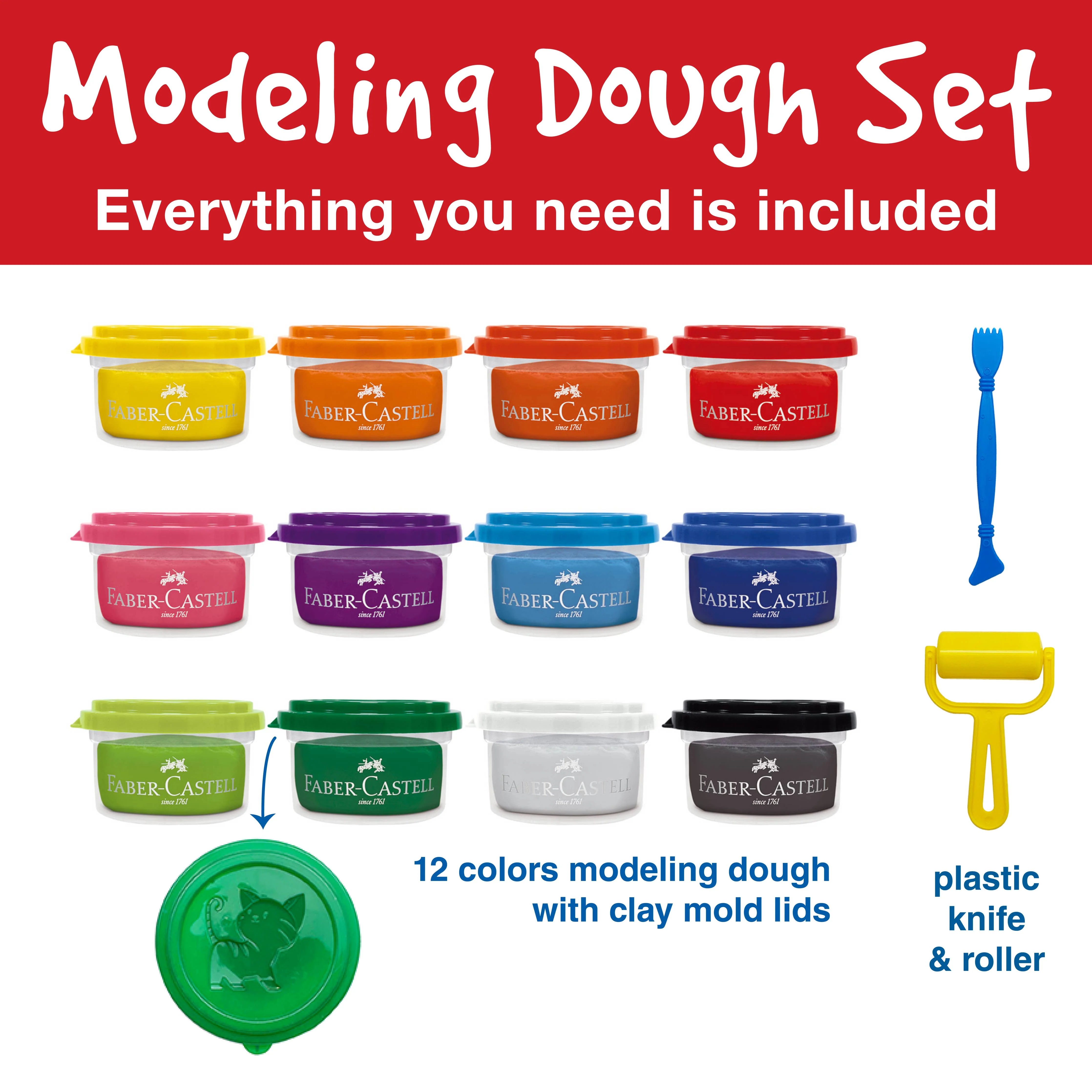 Little Creatives SuperSoft Modeling Dough Set of 12 - Image 3