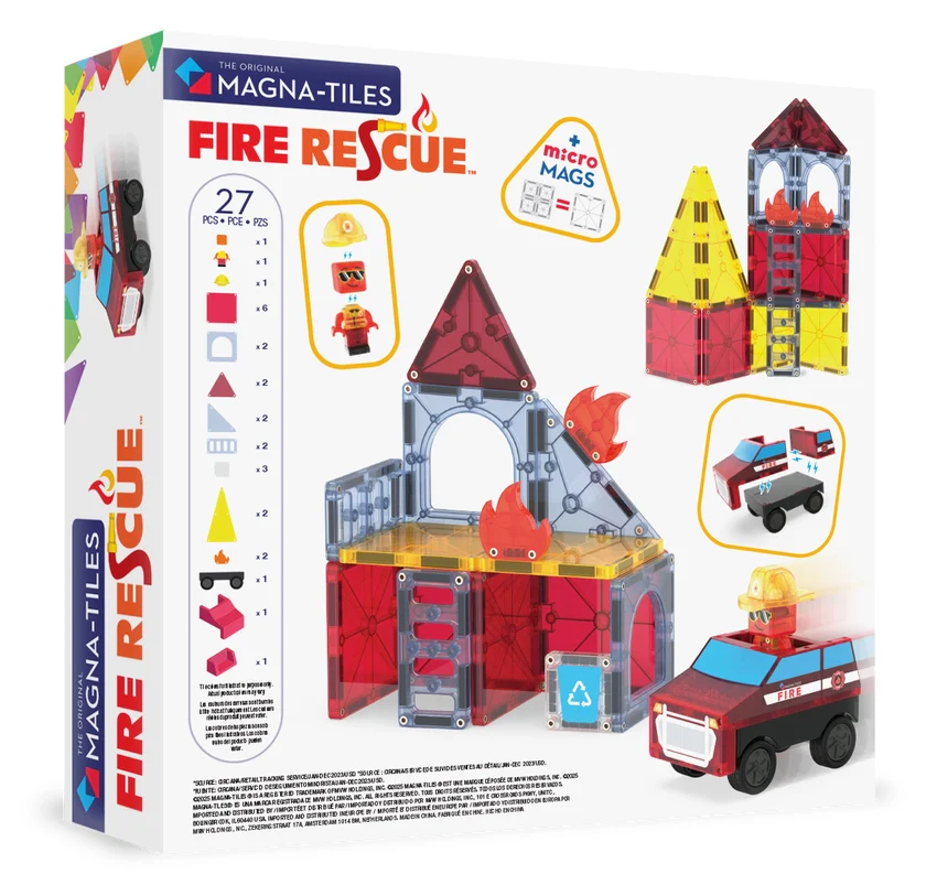 Magna-Tiles Fire Rescue 27-Piece Set - Image 2