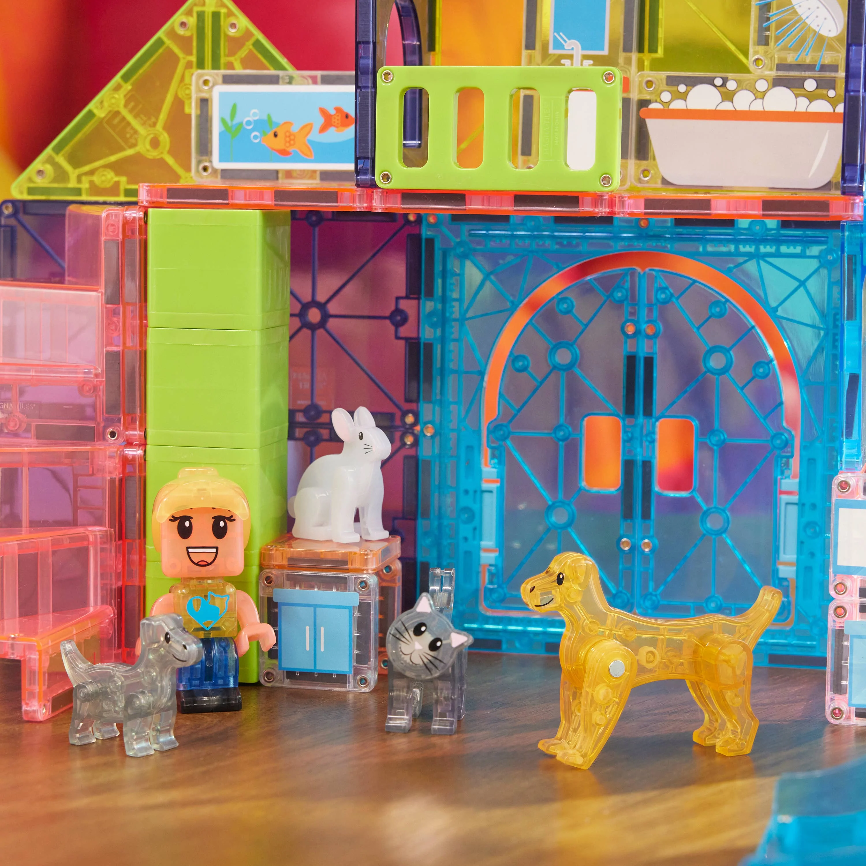 Magna-Tiles Pet Playhouse 50-Piece Set - Image 3