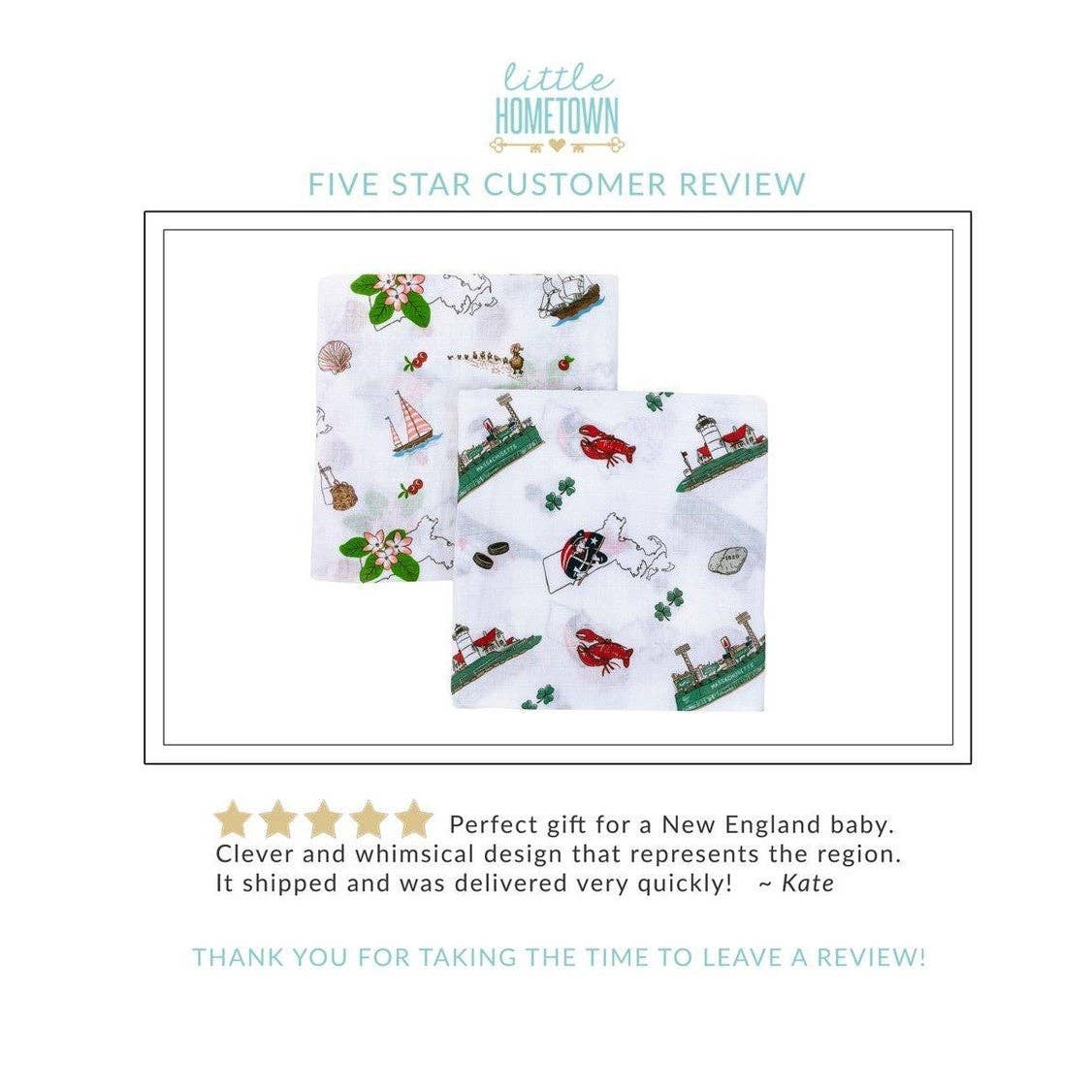 Massachusetts Baby Muslin Swaddle Receiving Blanket Extra Large 47 x 47 - Image 3