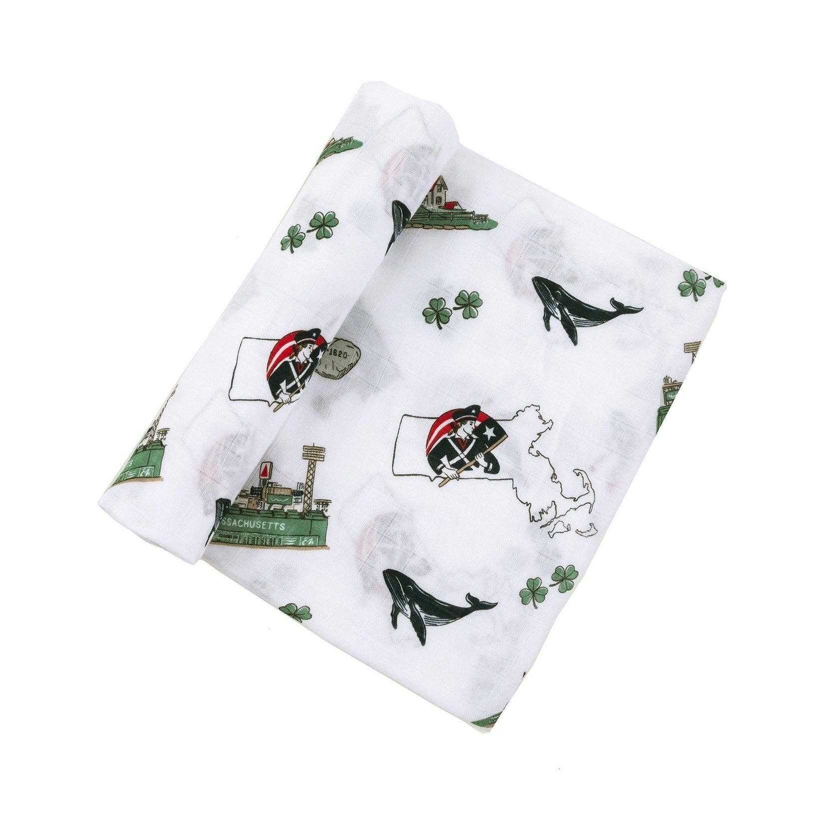 Massachusetts Baby Muslin Swaddle Receiving Blanket Extra Large 47 x 47 - Image 4