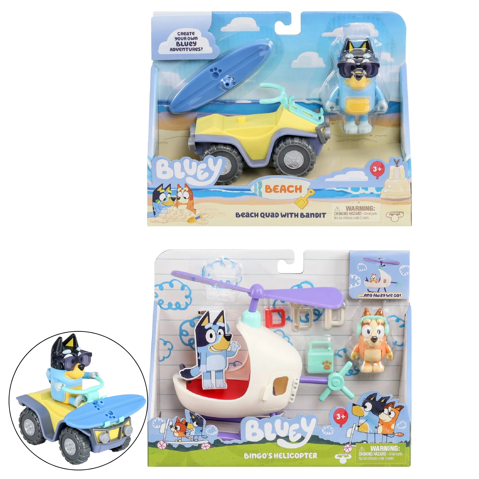 Moose Toys Bluey Vehicle & Figure