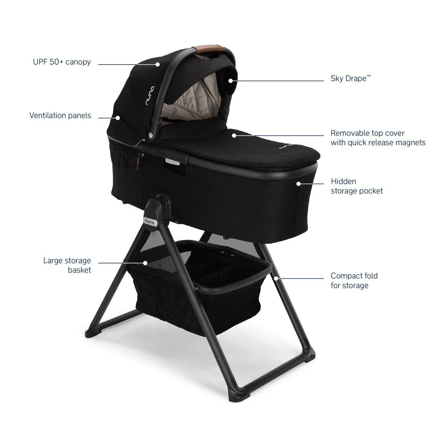 Nuna Demi Next Bassinet + Stand (1-3 weeks) - Image 42