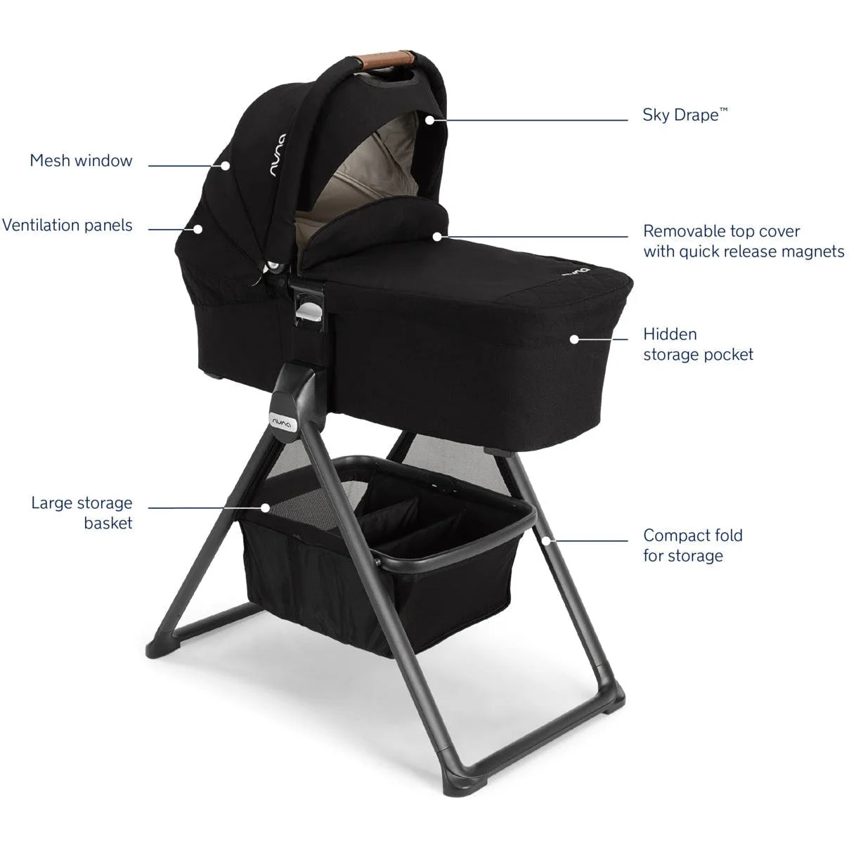 Nuna MIXX Bassinet + Stand - Image 3