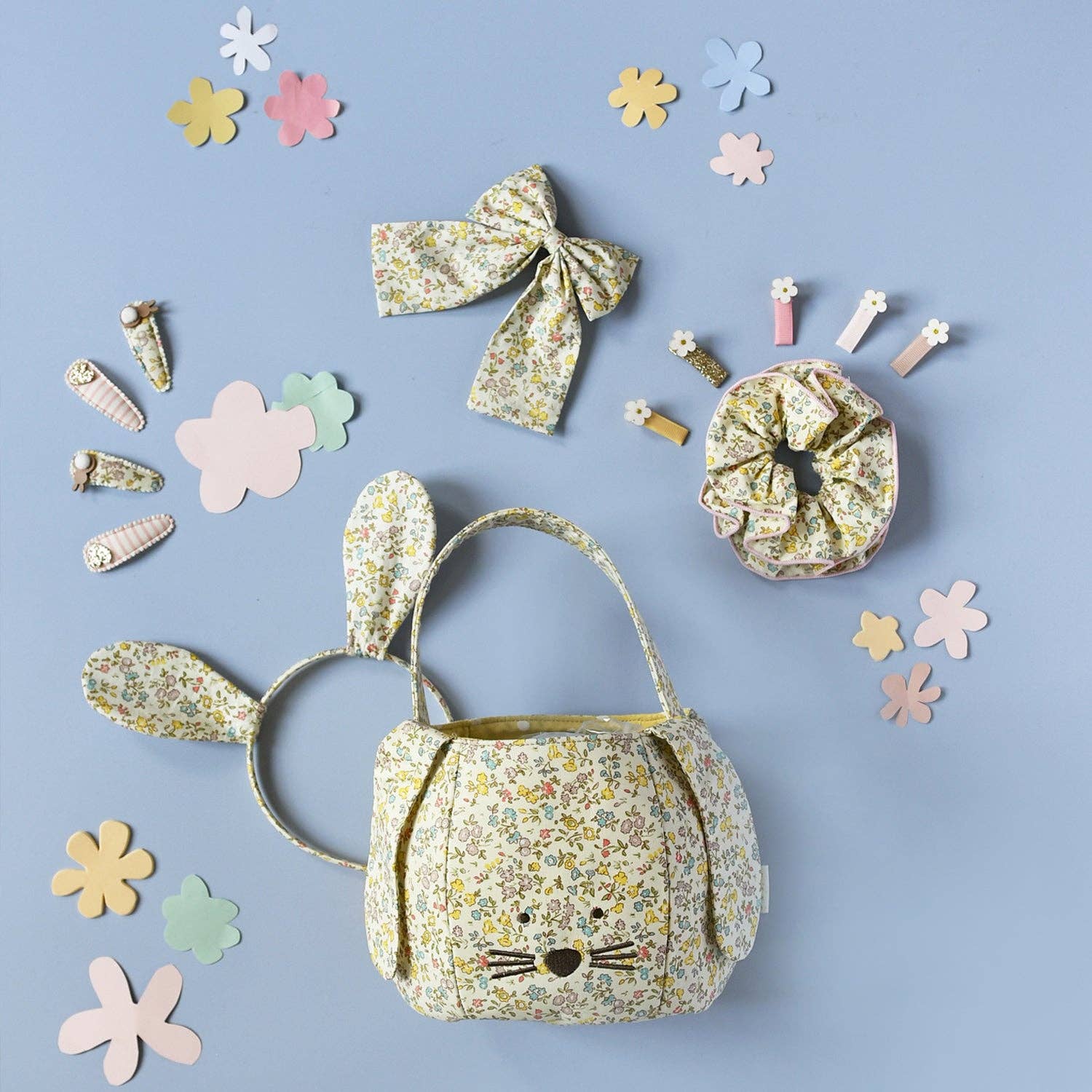 Petal Bunny Fabric Clip Set - Image 3