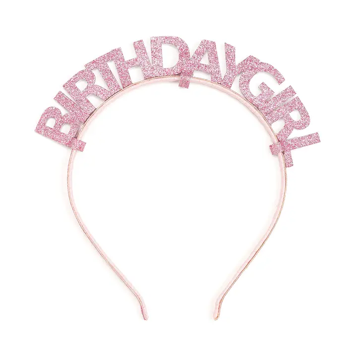 Pink Birthday Girl Headband - Kids Birthday Headband