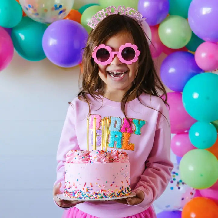 Pink Birthday Girl Headband - Kids Birthday Headband - Image 2