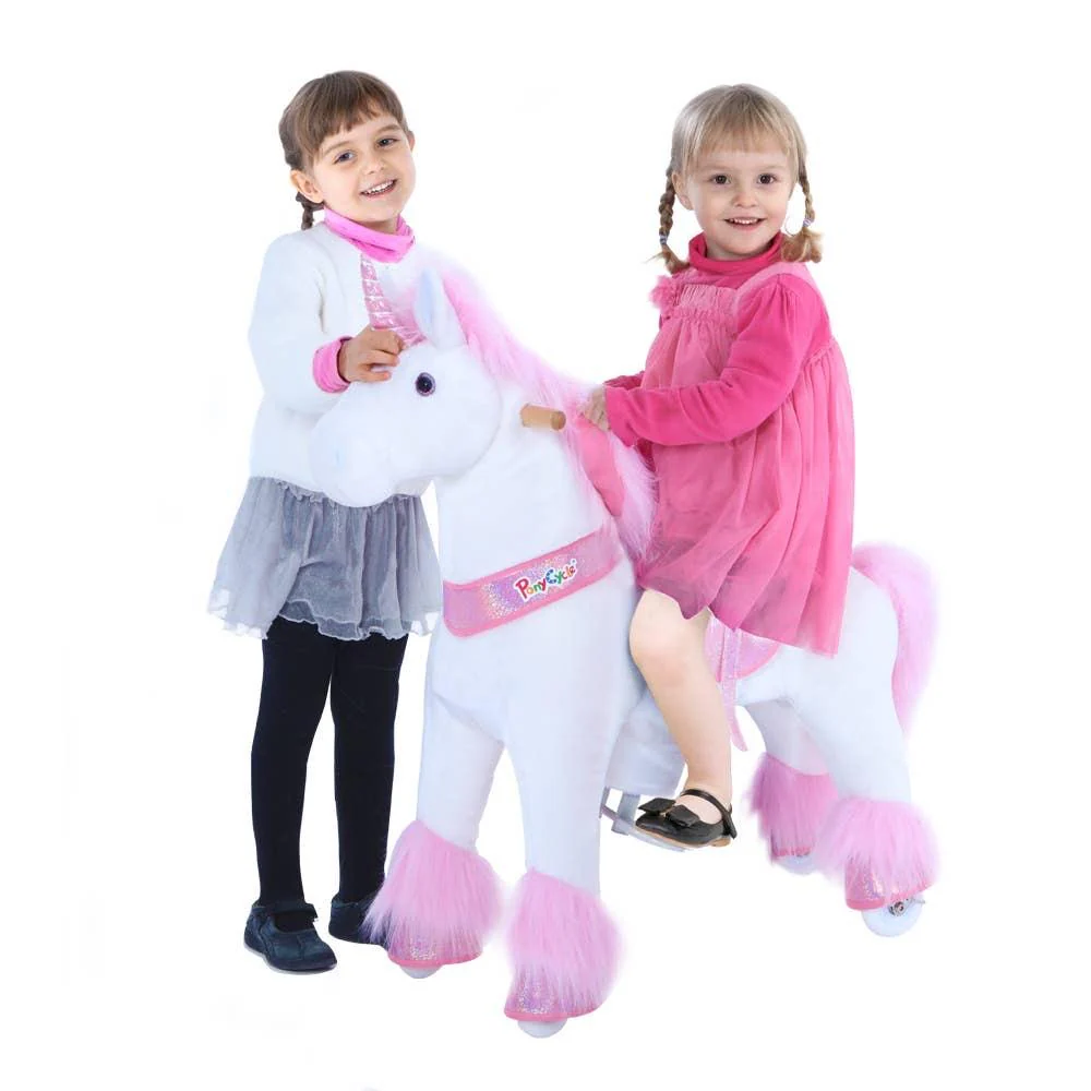 Pony Cycle U-Series Pink Unicorn With Pink Horn & Hair - Image 3