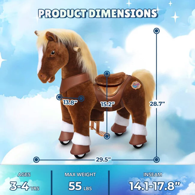 PonyCycle Model Y Horse, Brown - Image 5