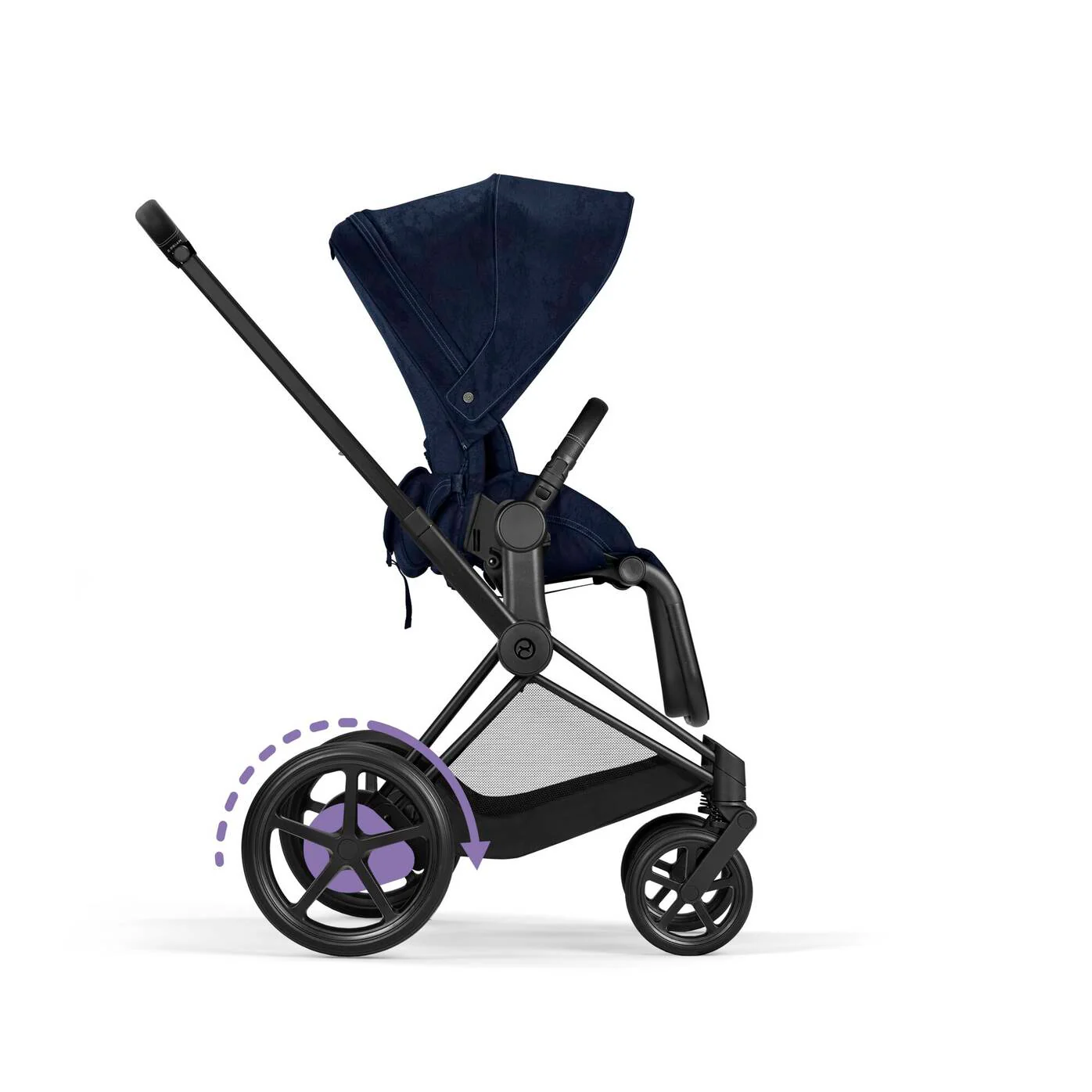 Priam Stroller Rebellious Luxury Denim Blue (Frame + Seat Pack) - Image 4
