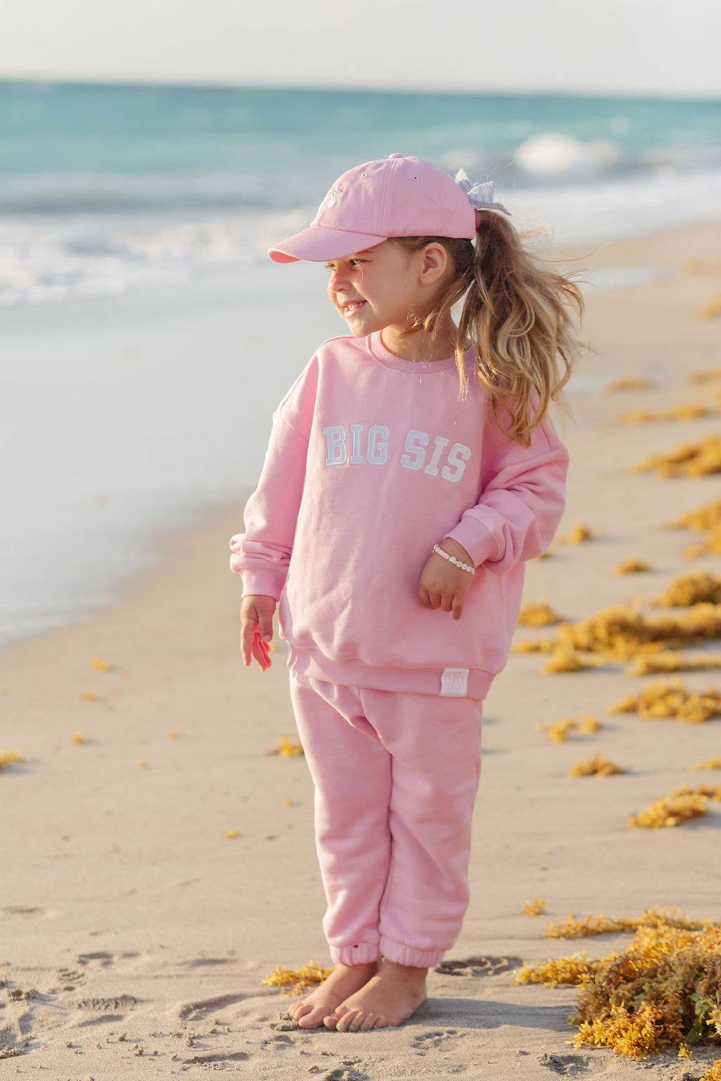 Rainbow Sparkle Bow Baseball Hat (Baby, Youth, Junior) - Image 2